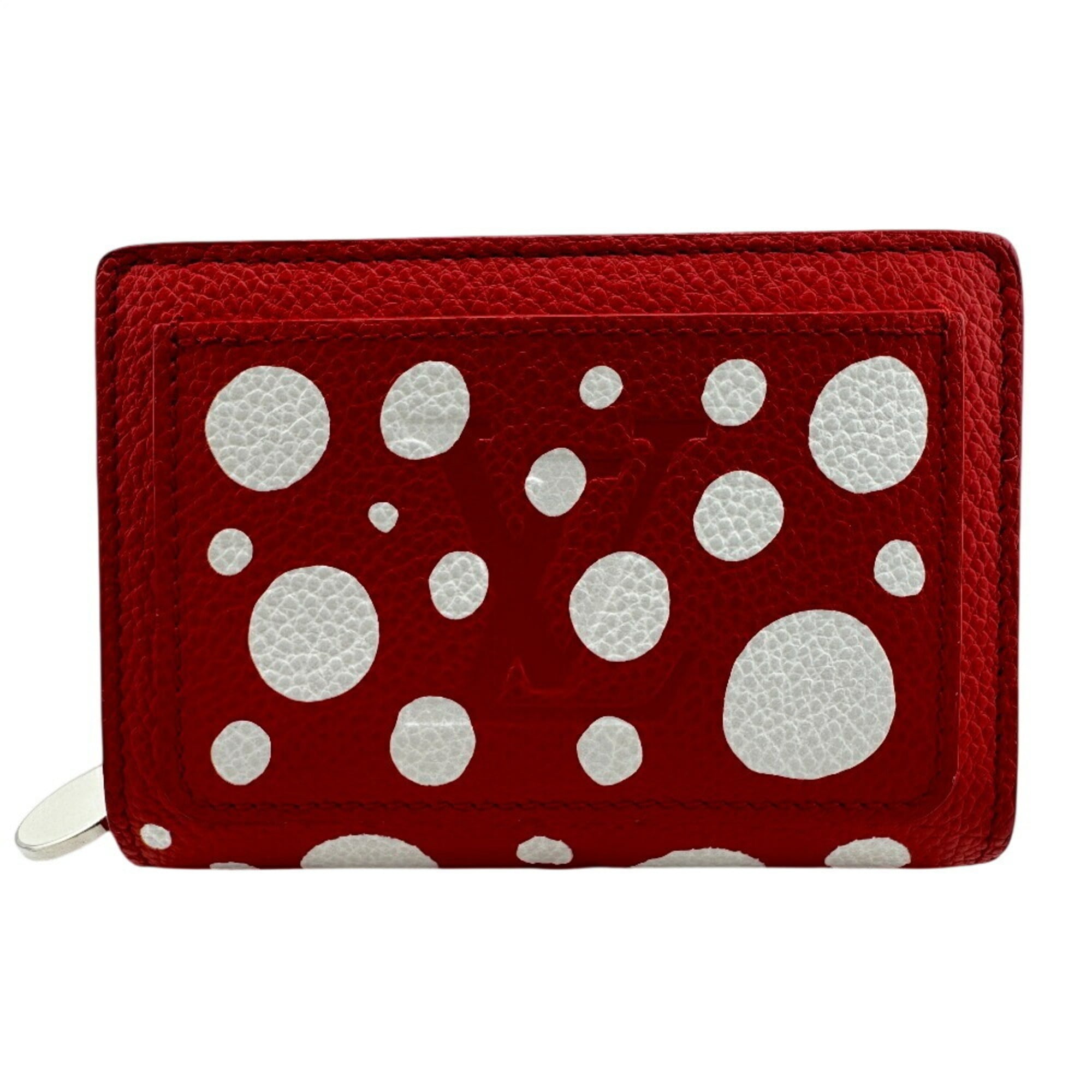 Louis Vuitton Monogram Empreinte Red Color White Leather Wallet