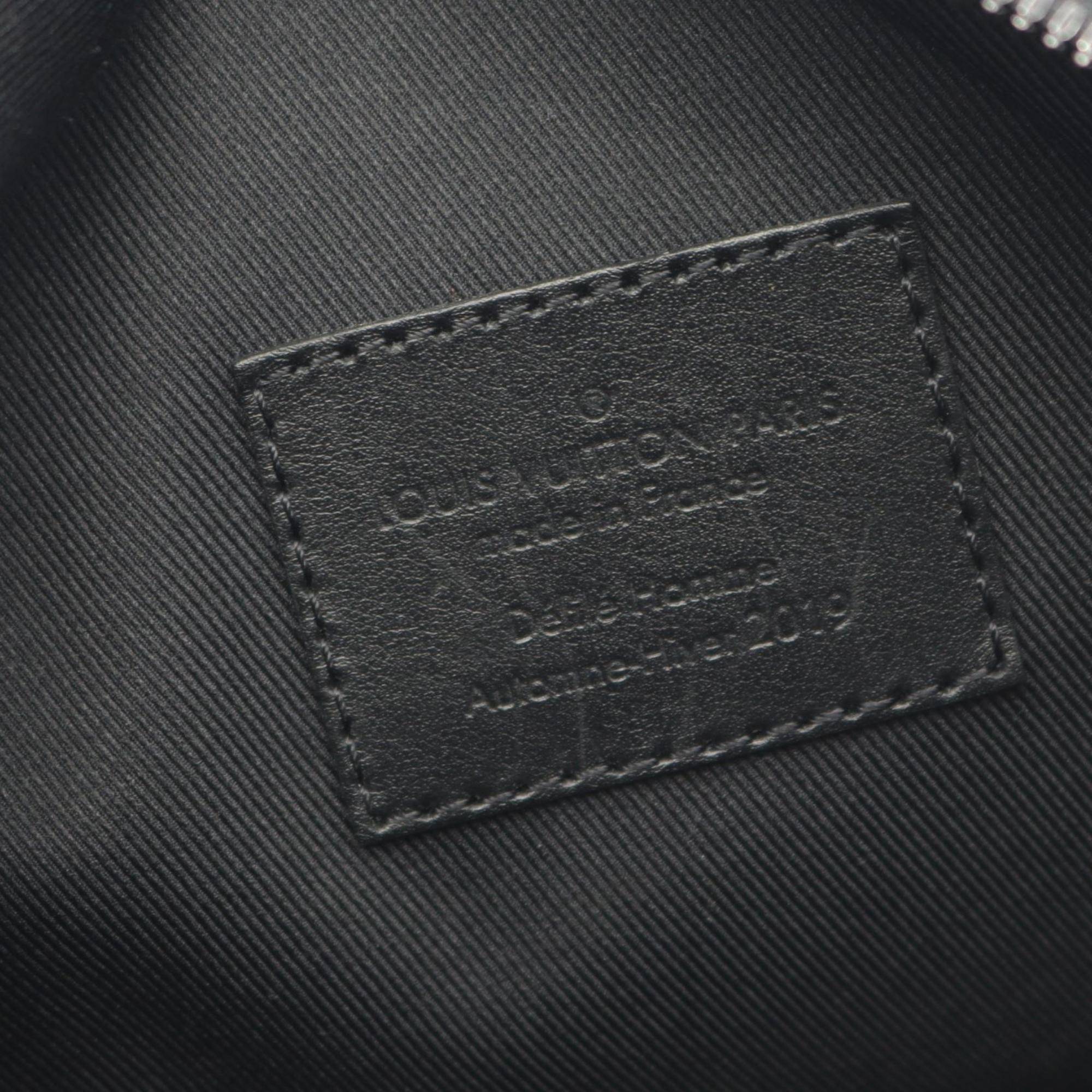 Louis Vuitton Black Multi-Color Taiga Leather Shoulder Bag
