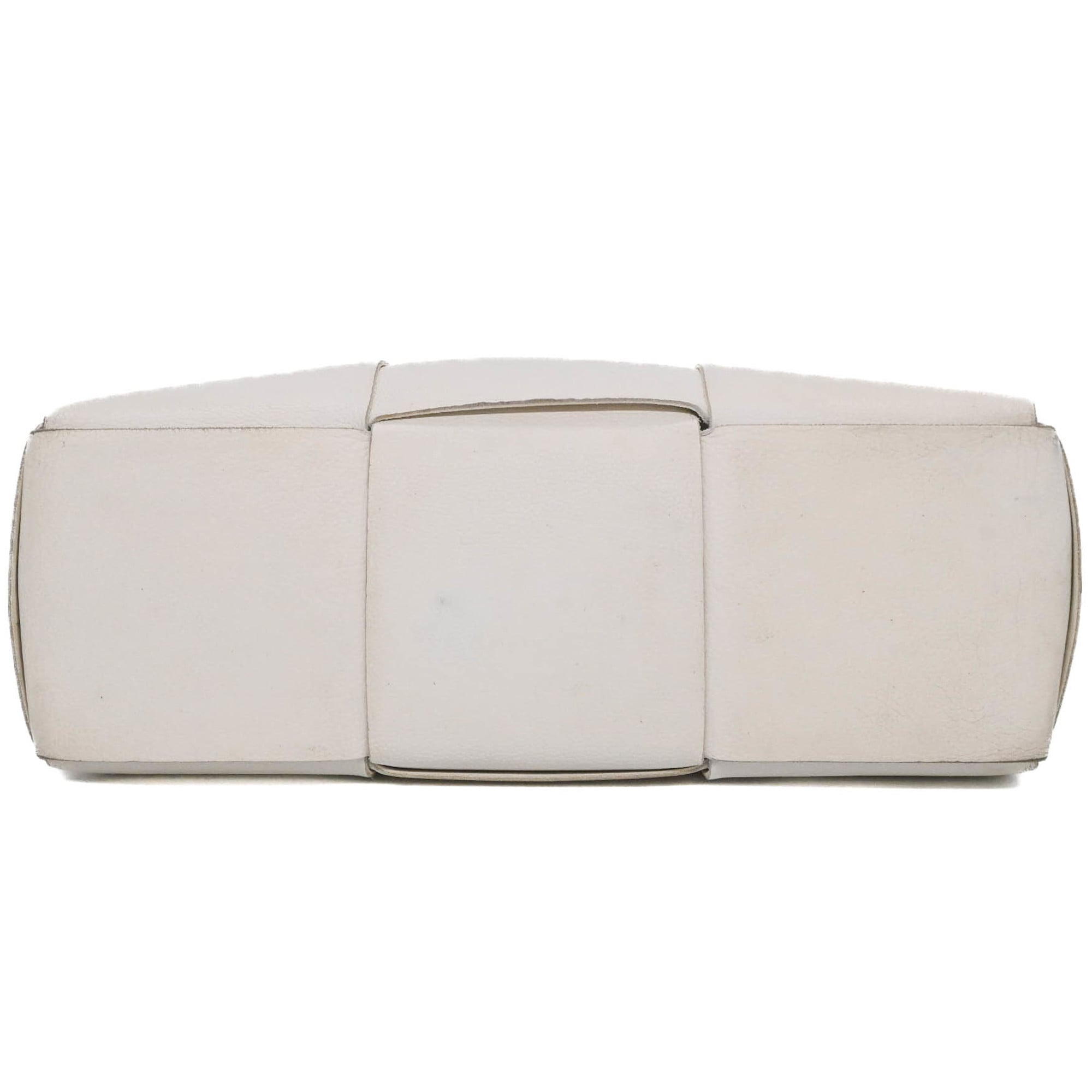Bottega Veneta White Leather Tote Bag