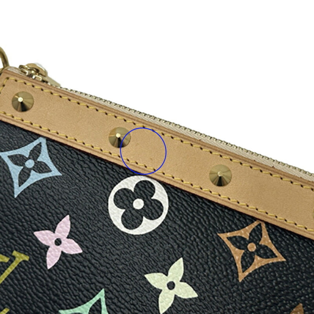 Louis Vuitton Multi-Color Noir Monogram Multicolore Handbag Pochette