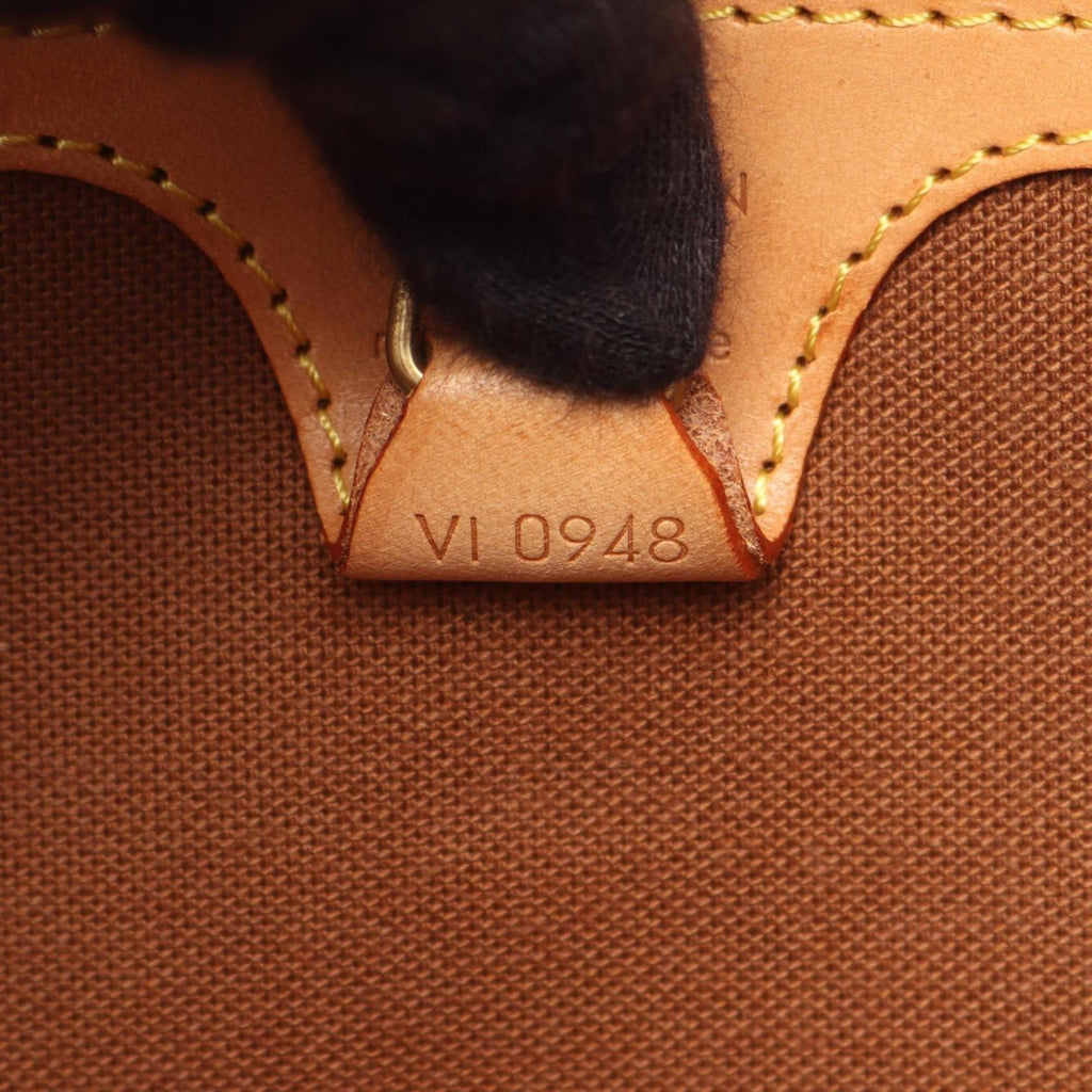 Louis Vuitton Brown Coated Canvas Leather Shoulder Bag