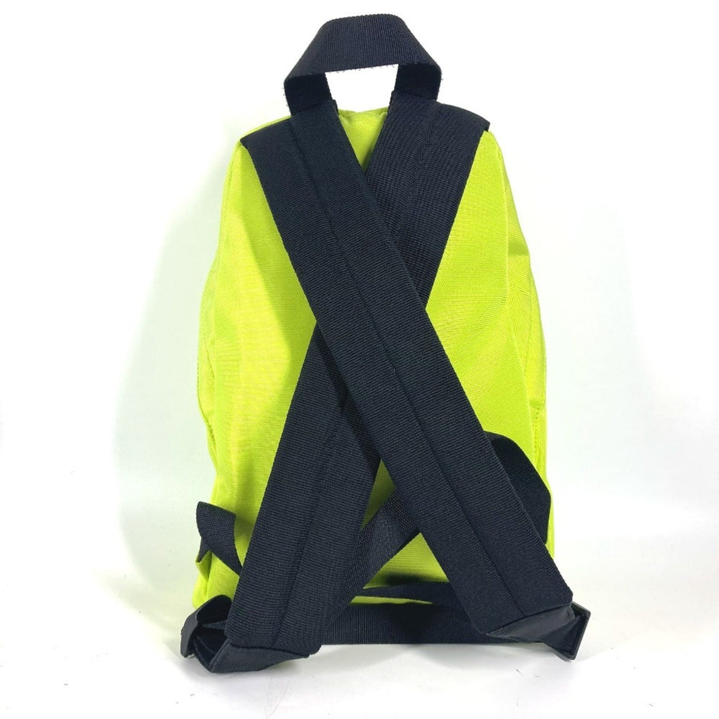 Balenciaga Black Yellow Nylon Canvas Backpack