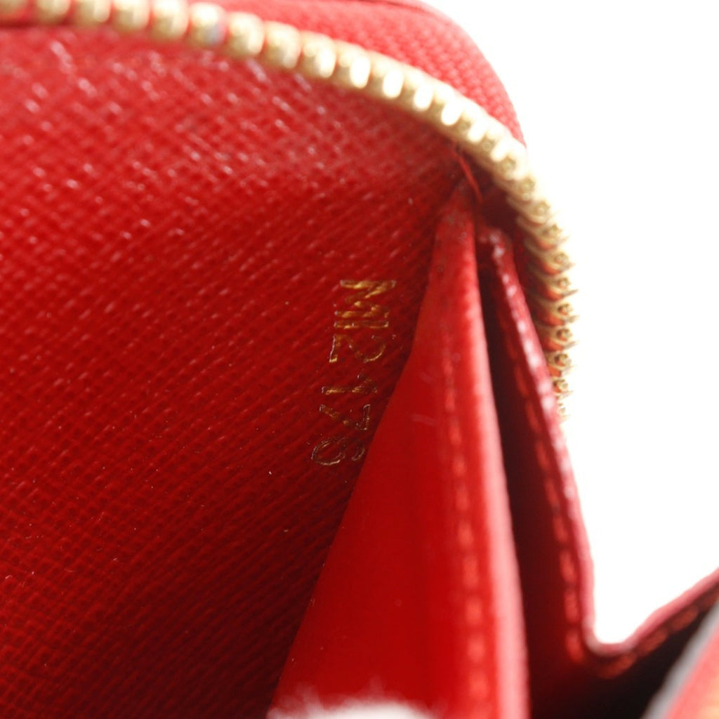 Louis Vuitton Brown Cerise Red Color Monogram Canvas Long Wallet