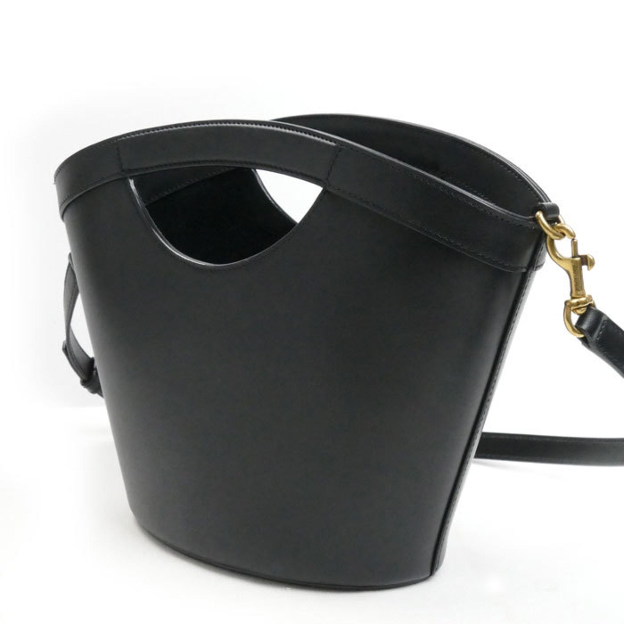 Saint Laurent Black Leather Shoulder Bag (Pre-Owned)