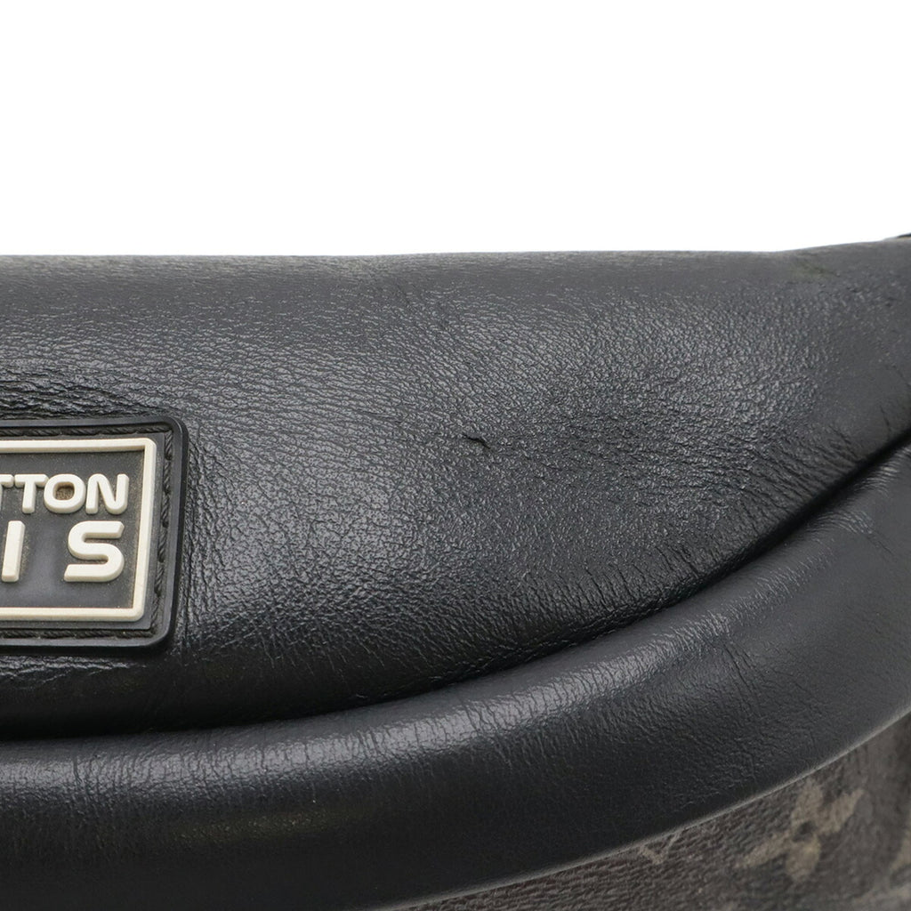 Louis Vuitton Black Gray Multi-Color Monogram Leather Pouch