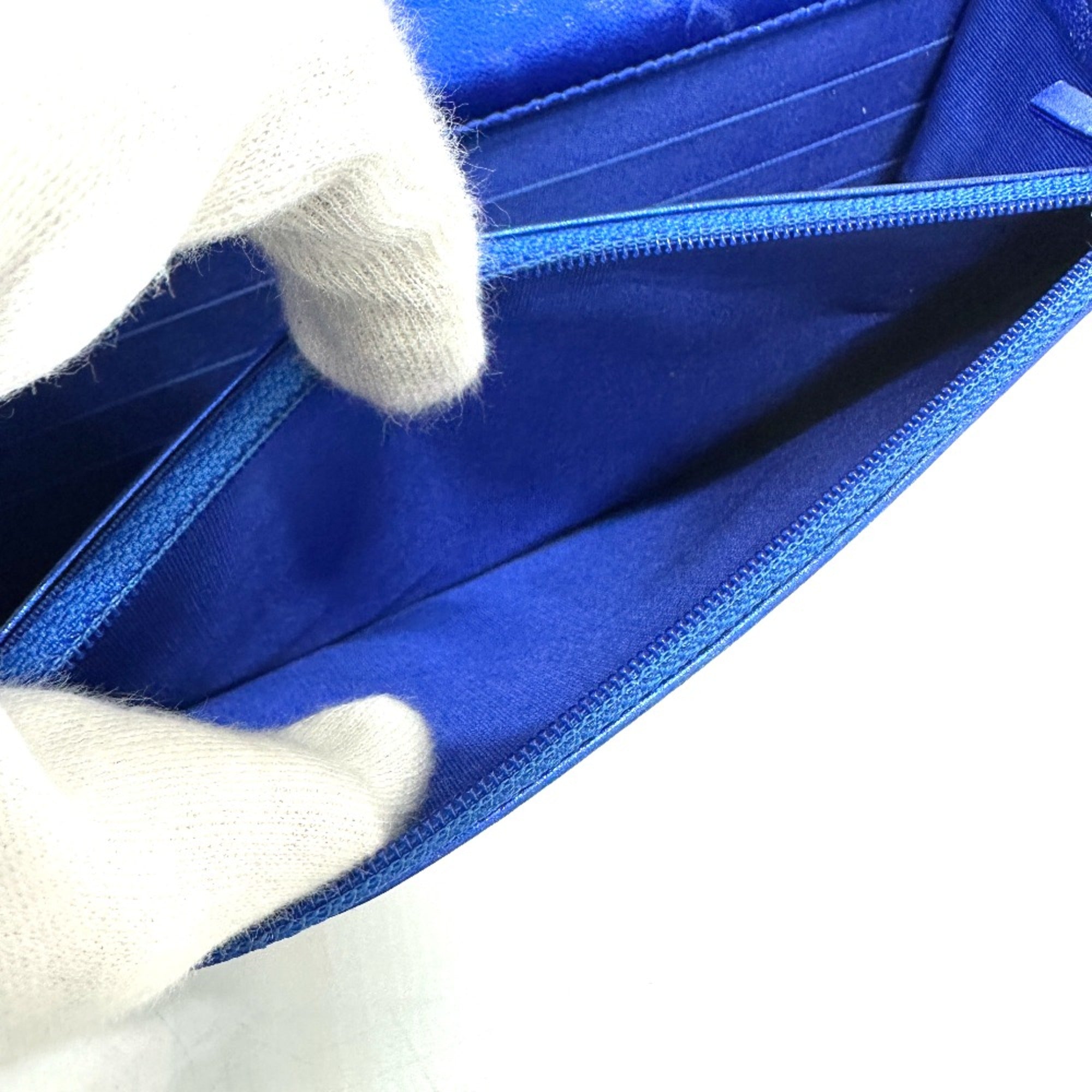 Chanel Blue Leather Shoulder Bag