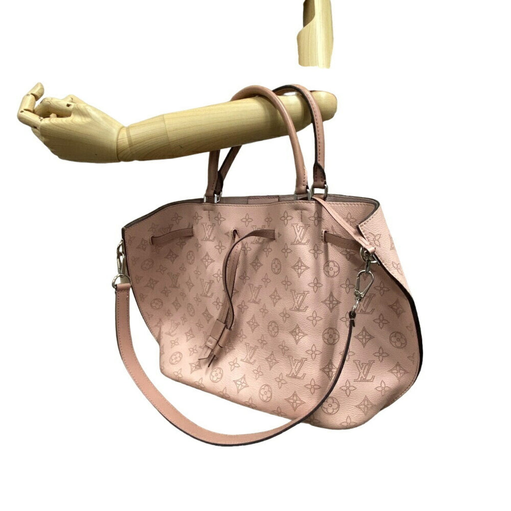 Louis Vuitton Mahina Pink Leather Handbag