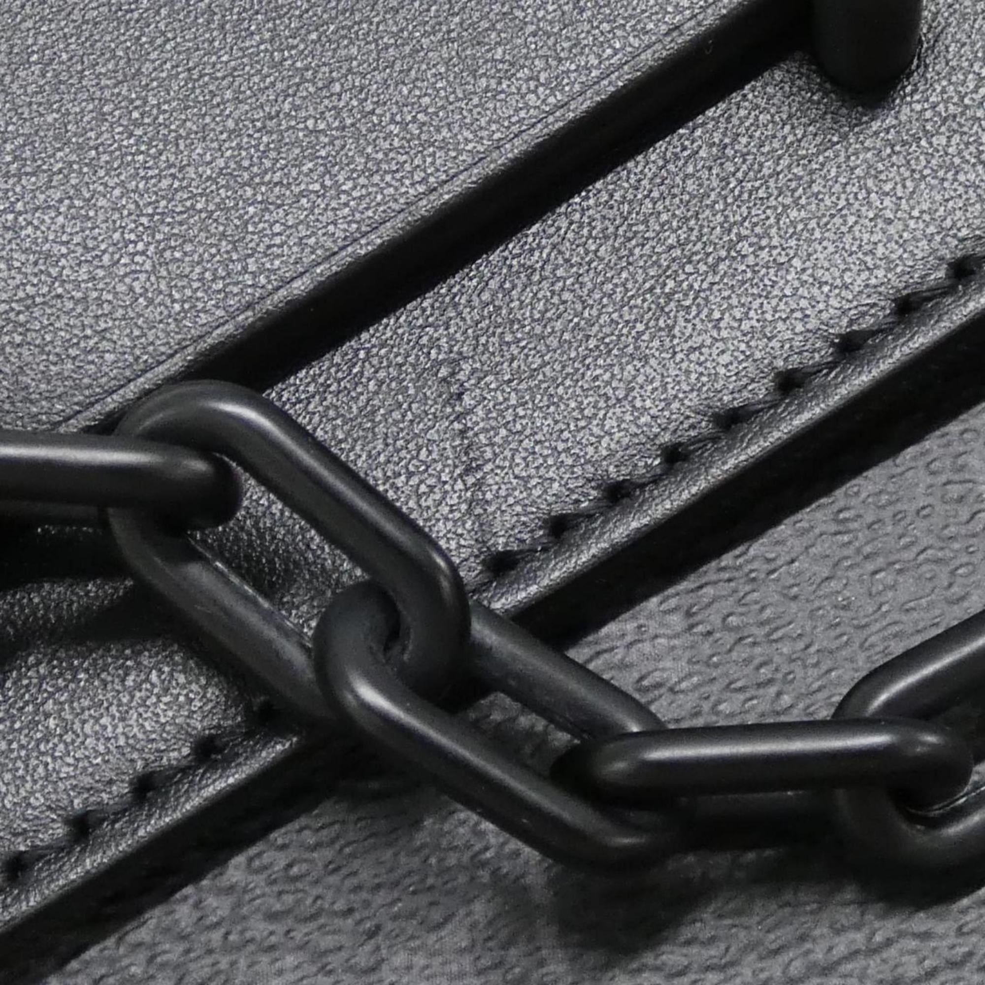 Louis Vuitton Black Coated Canvas Clutch Bag Handbag