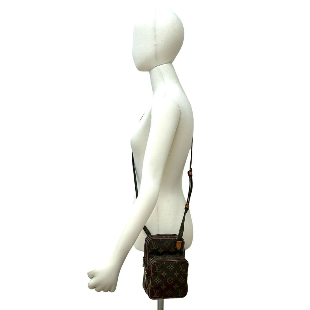 Louis Vuitton Brown Leather Pvc Pochette Shoulder Bag