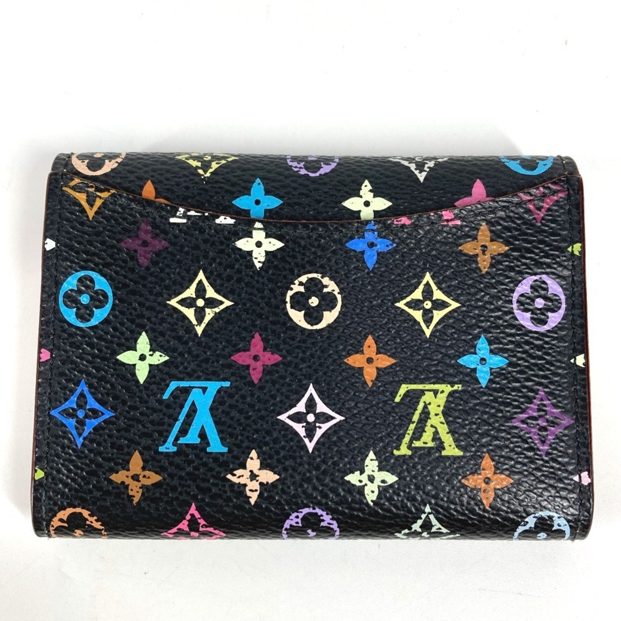 Louis Vuitton Black Noir Monogram Multicolore Coin Purse/Coin Case