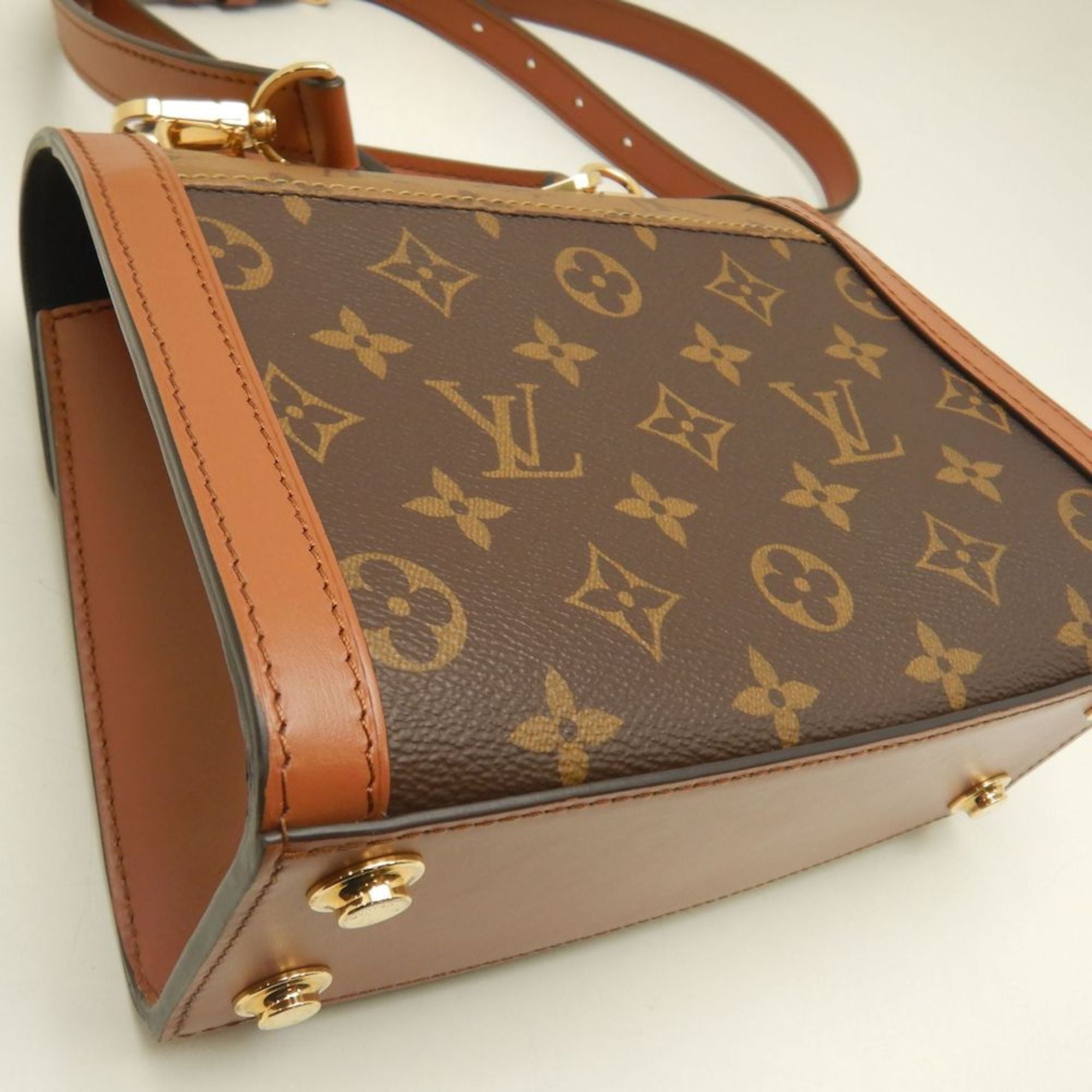 Louis Vuitton Monogram Reverse Brown Pvc Leather Handbag
