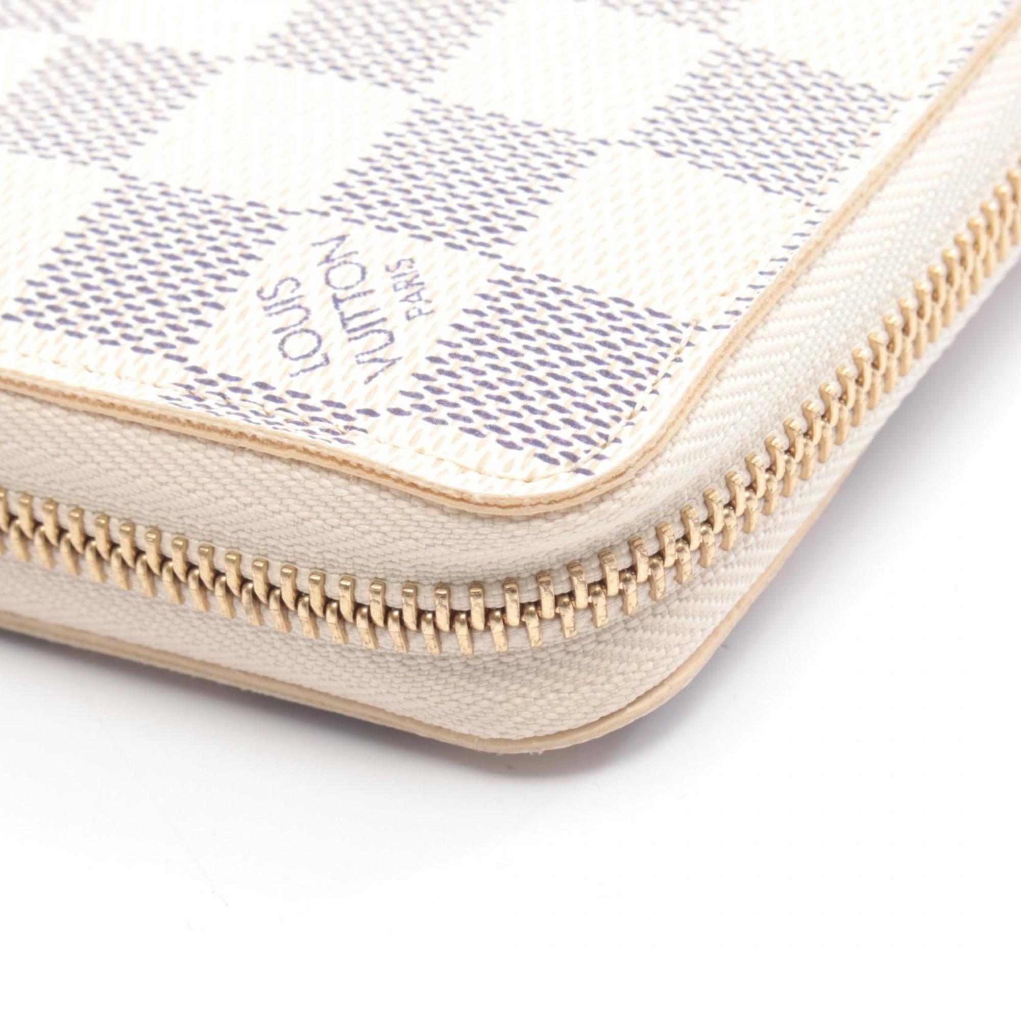 Louis Vuitton Damier Azur White Coated Canvas Long Wallet