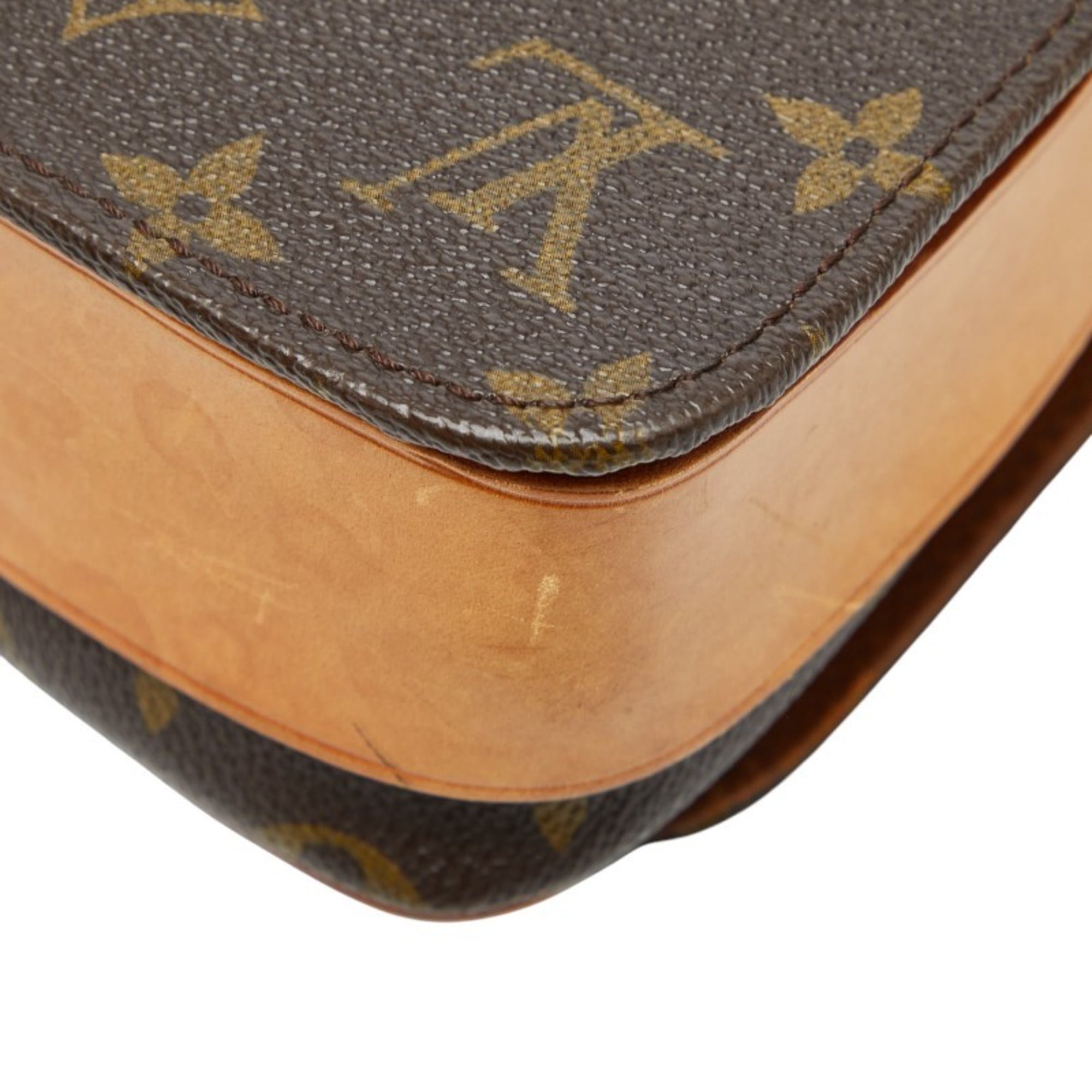 Louis Vuitton Brown Pvc Leather Shoulder Bag