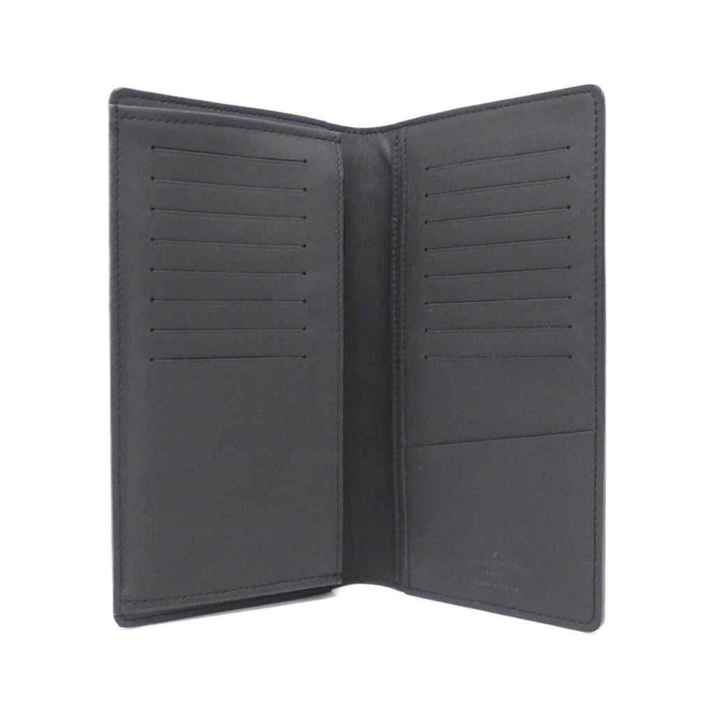 Louis Vuitton Black Leather Long Wallet