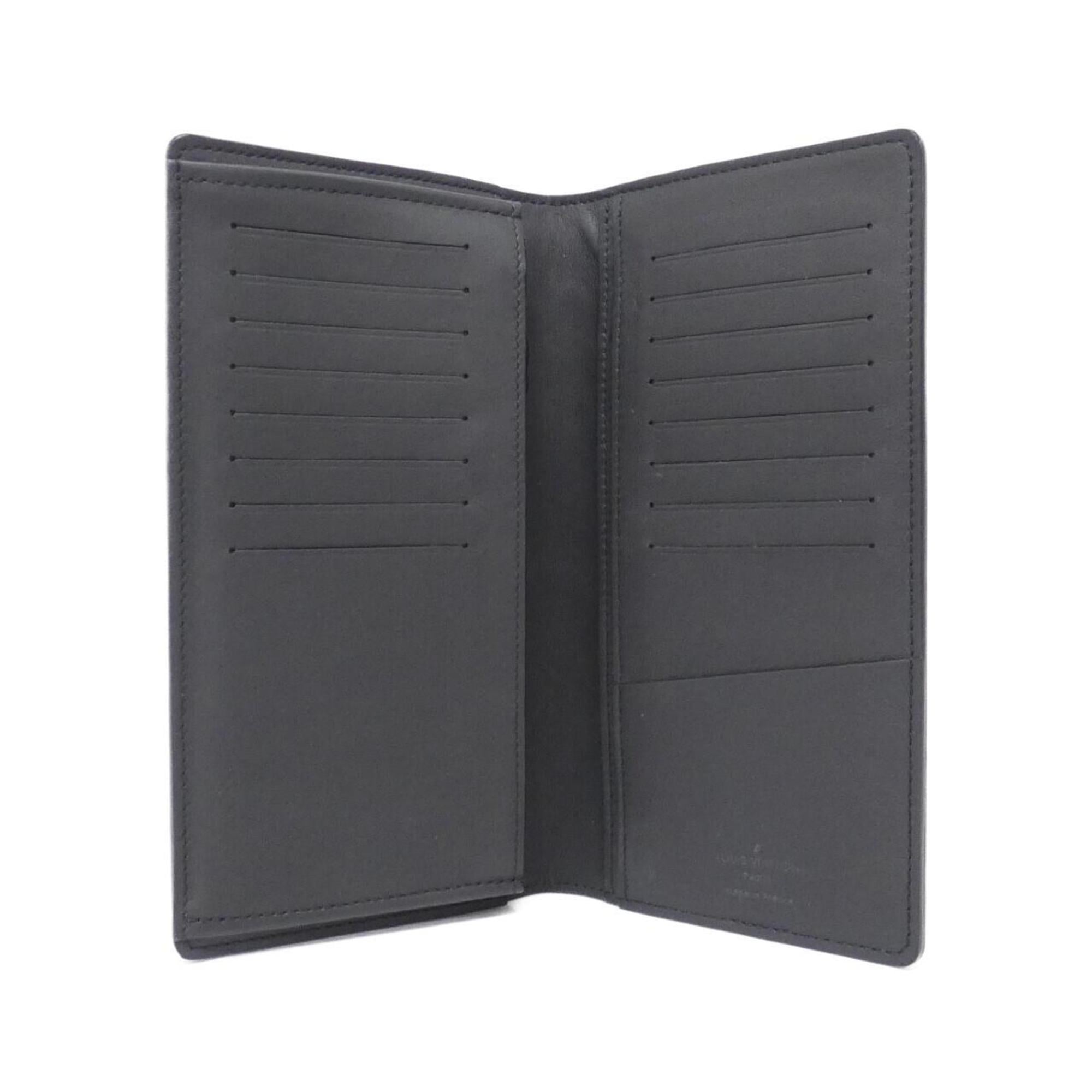 Louis Vuitton Black Leather Long Wallet