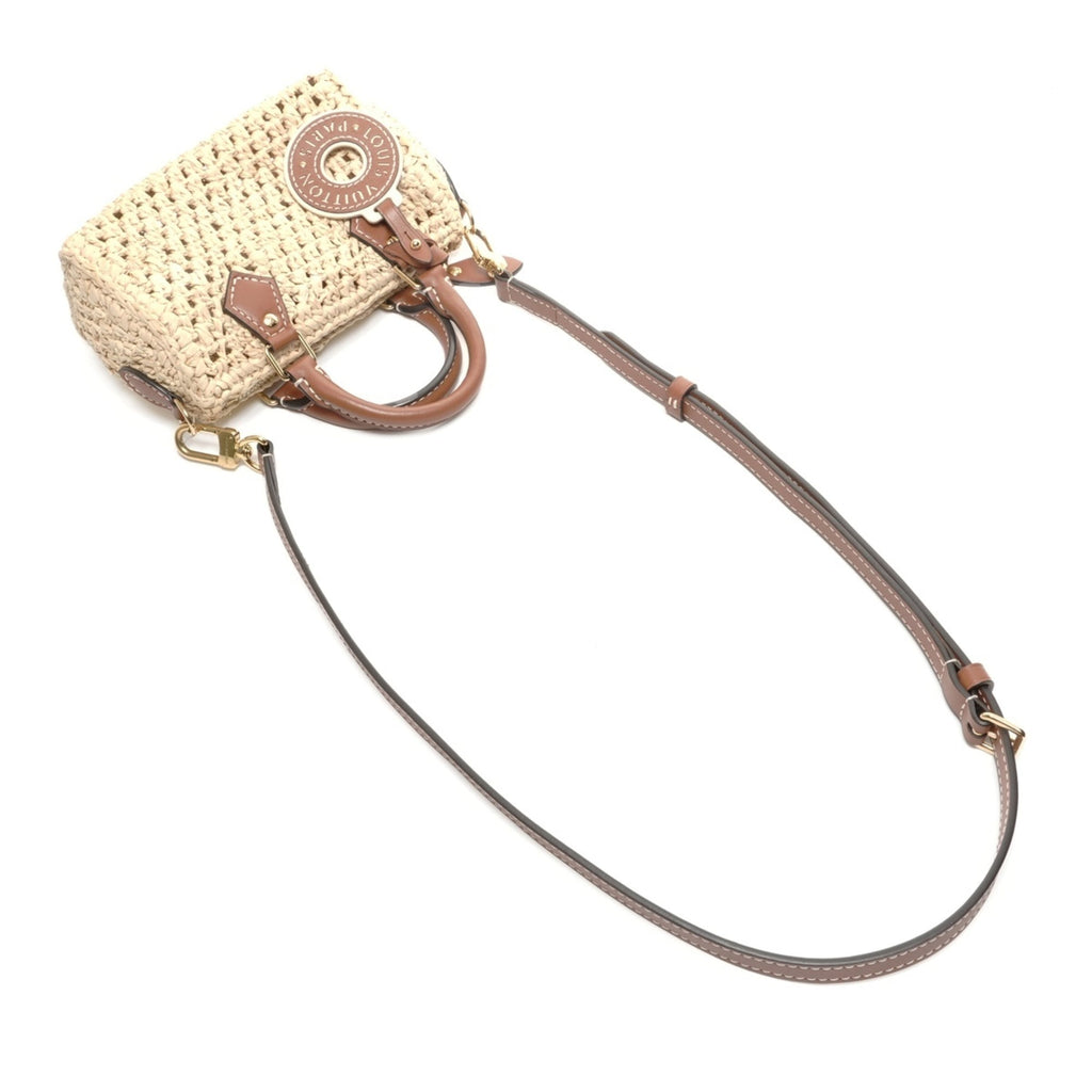 Louis Vuitton Beige Raffia Shoulder Bag