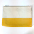 Celine White Leather Clutch Bag