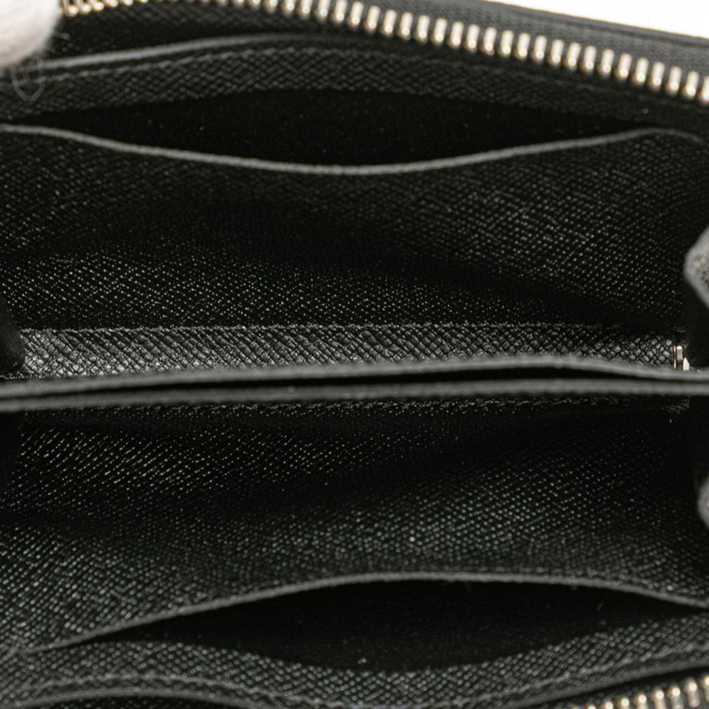 Louis Vuitton Taiga Ardoise Black Leather Coin Purse/Coin Case