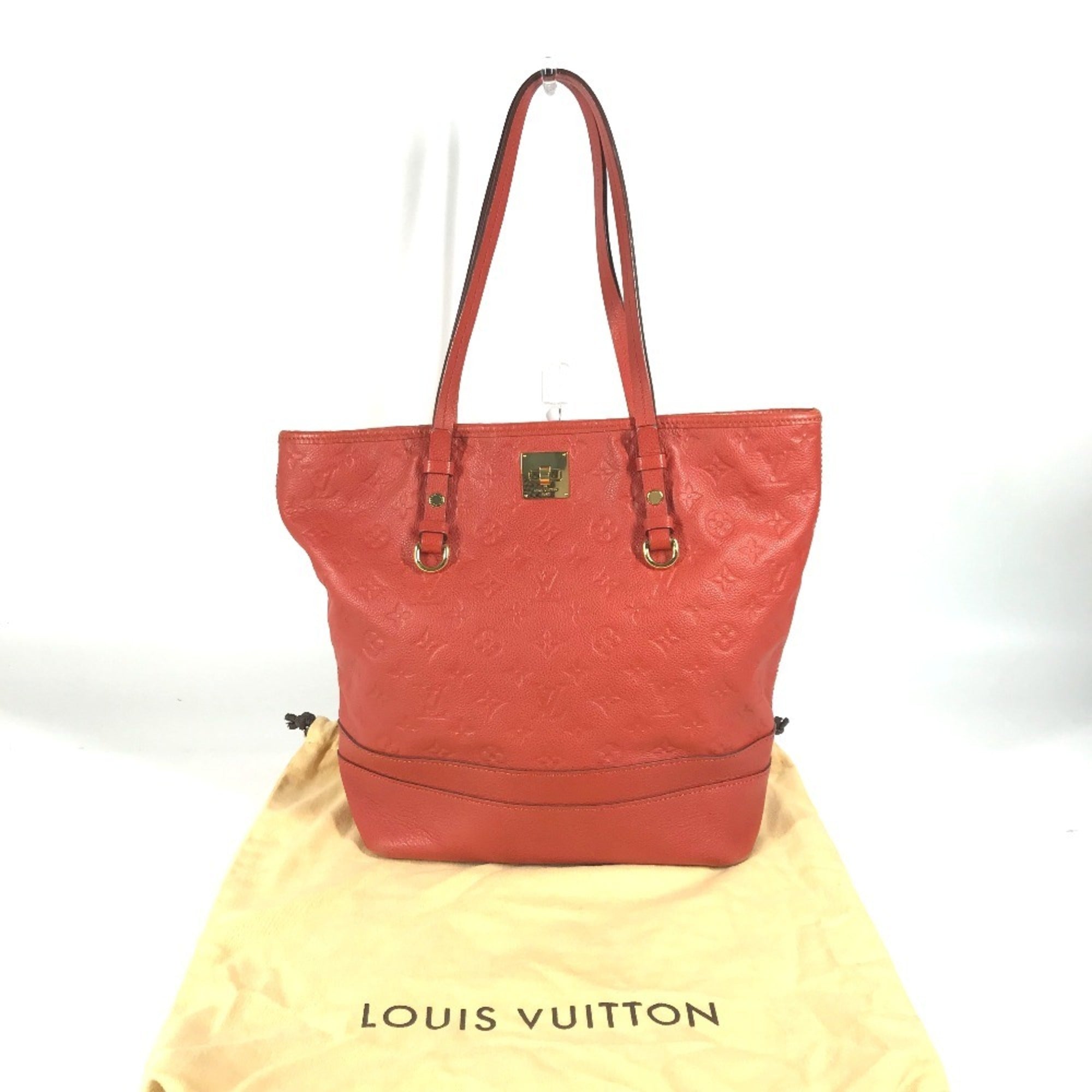 Louis Vuitton Monogram Empreinte Red Color Monogram Empreinte Shoulder Bag Tote Bag