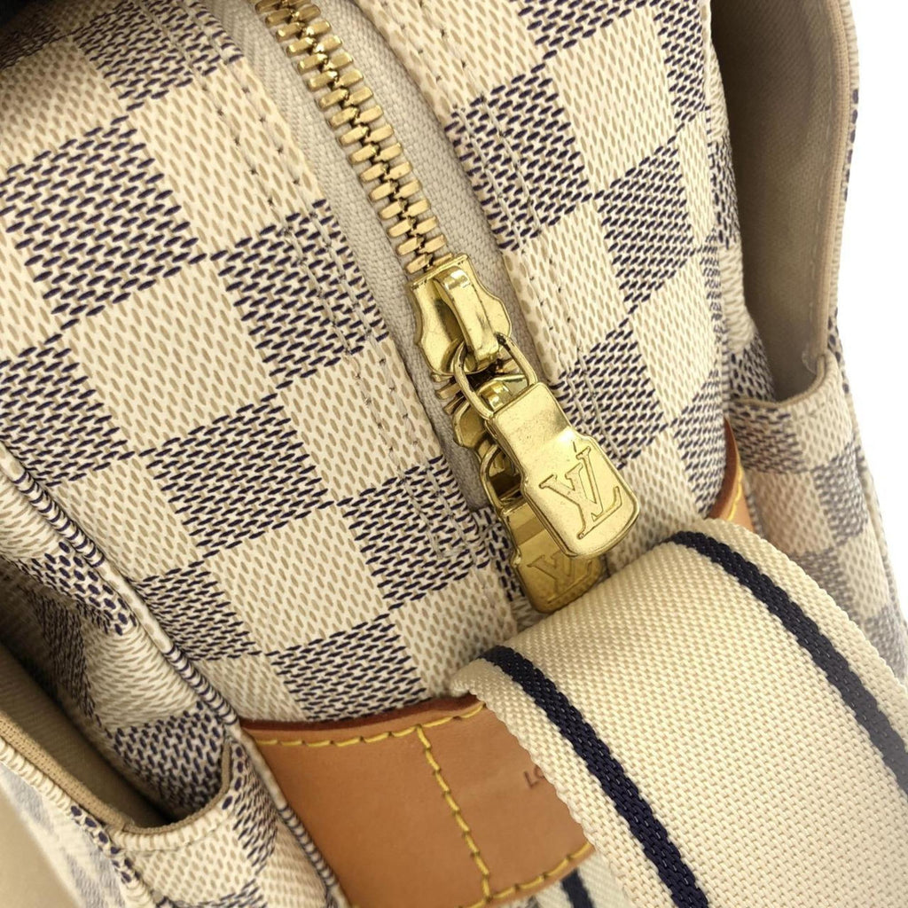 Louis Vuitton Azur White Coated Canvas Shoulder Bag