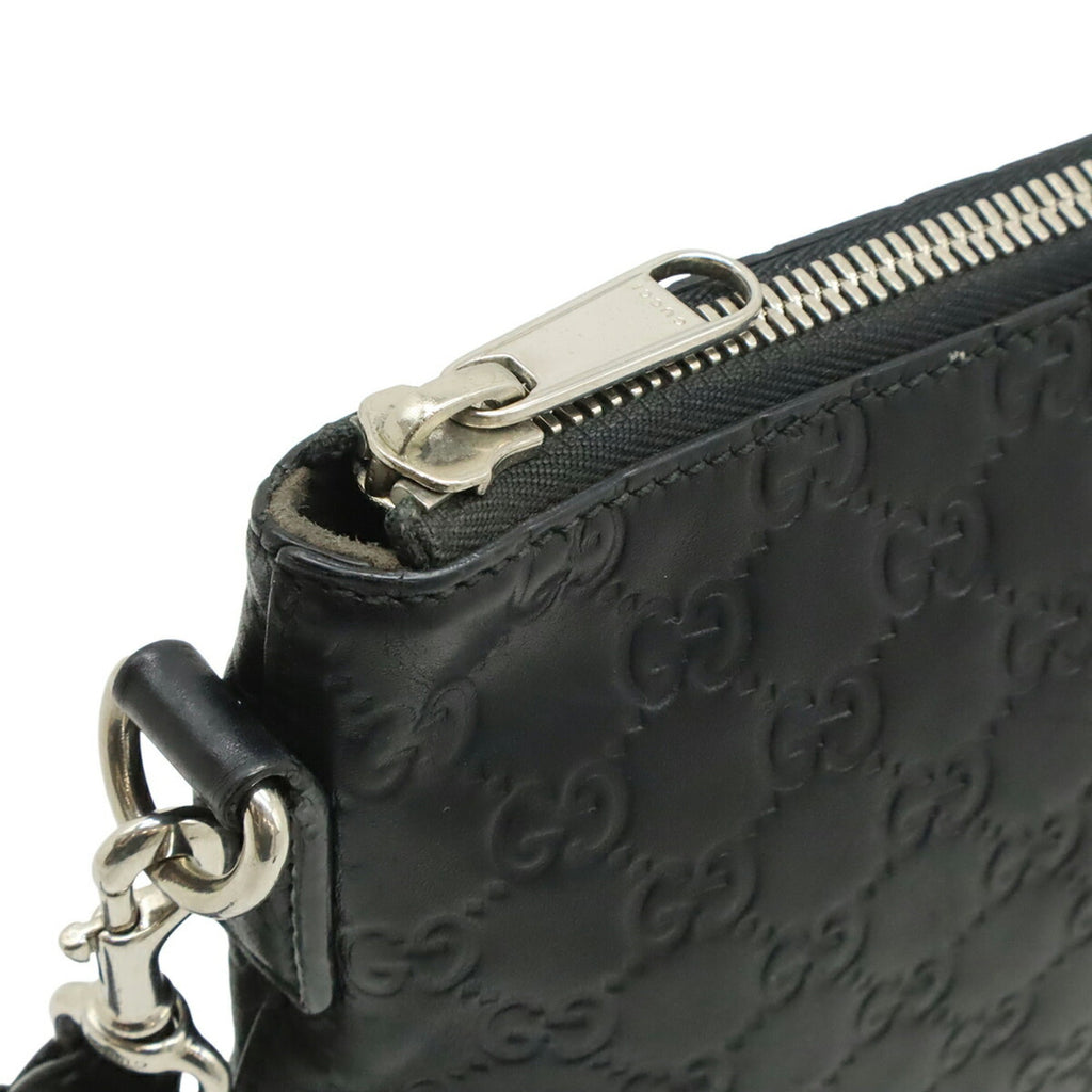 Gucci Black Leather Clutch Bag (Pre-Owned)
