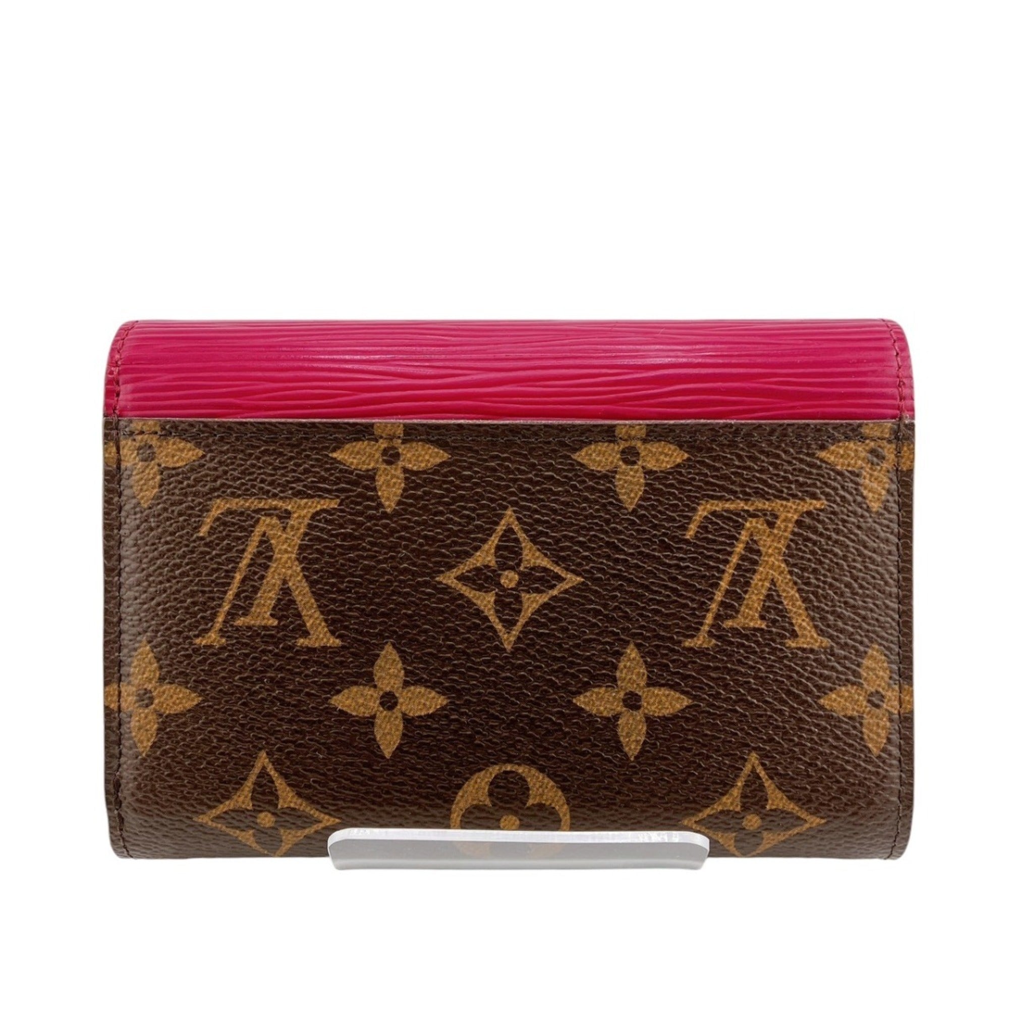 Louis Vuitton Monogram Fuchsia Monogram Epi Leather Wallet (Tri-Fold)