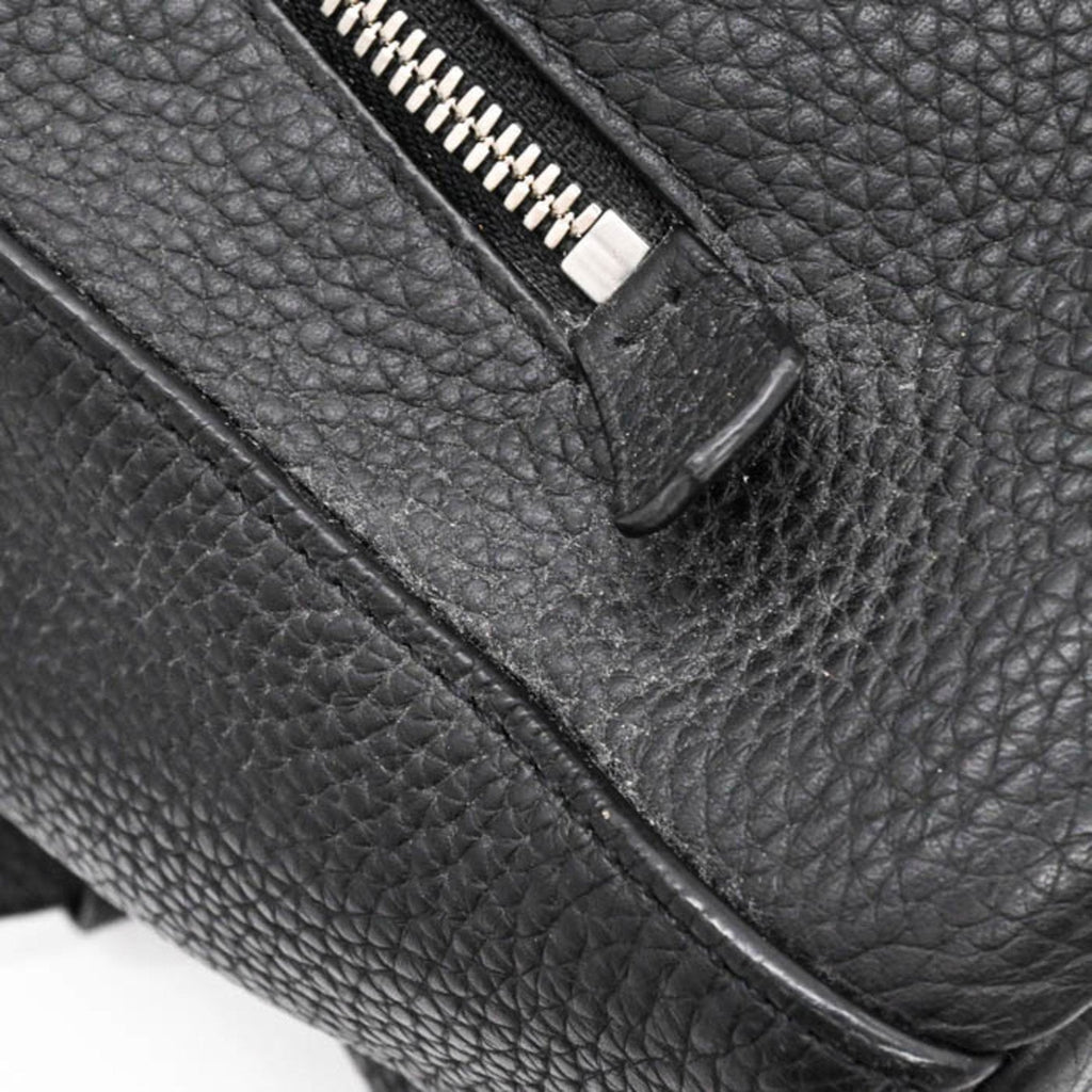 Louis Vuitton Black Leather Backpack