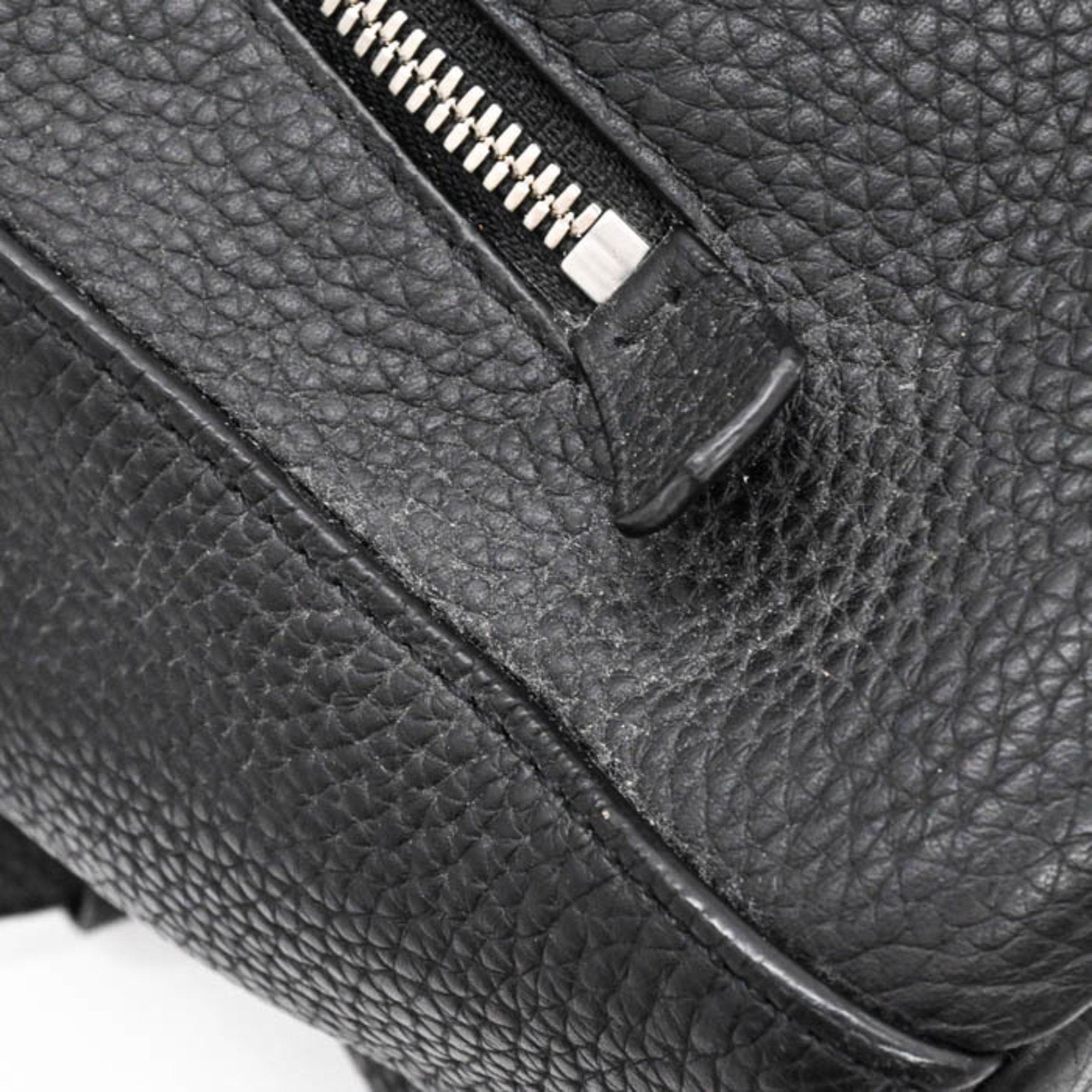 Louis Vuitton Black Leather Backpack