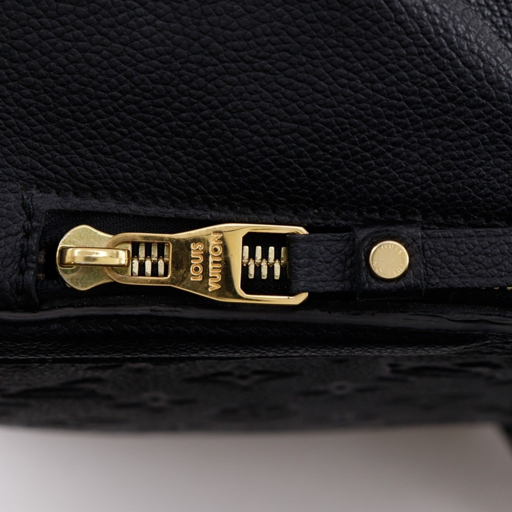 Louis Vuitton Black Noir Monogram Empreinte Handbag