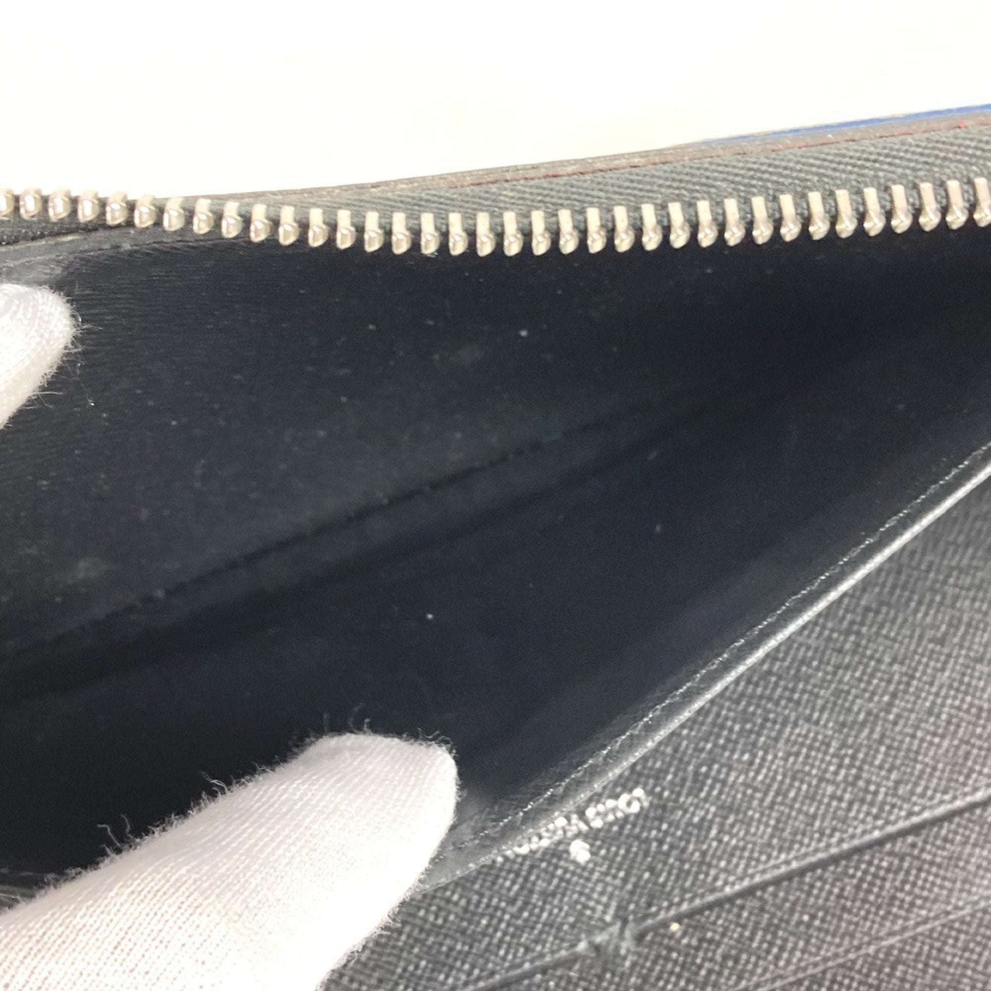 Louis Vuitton Black Multi-Color Damier Graphite Long Wallet