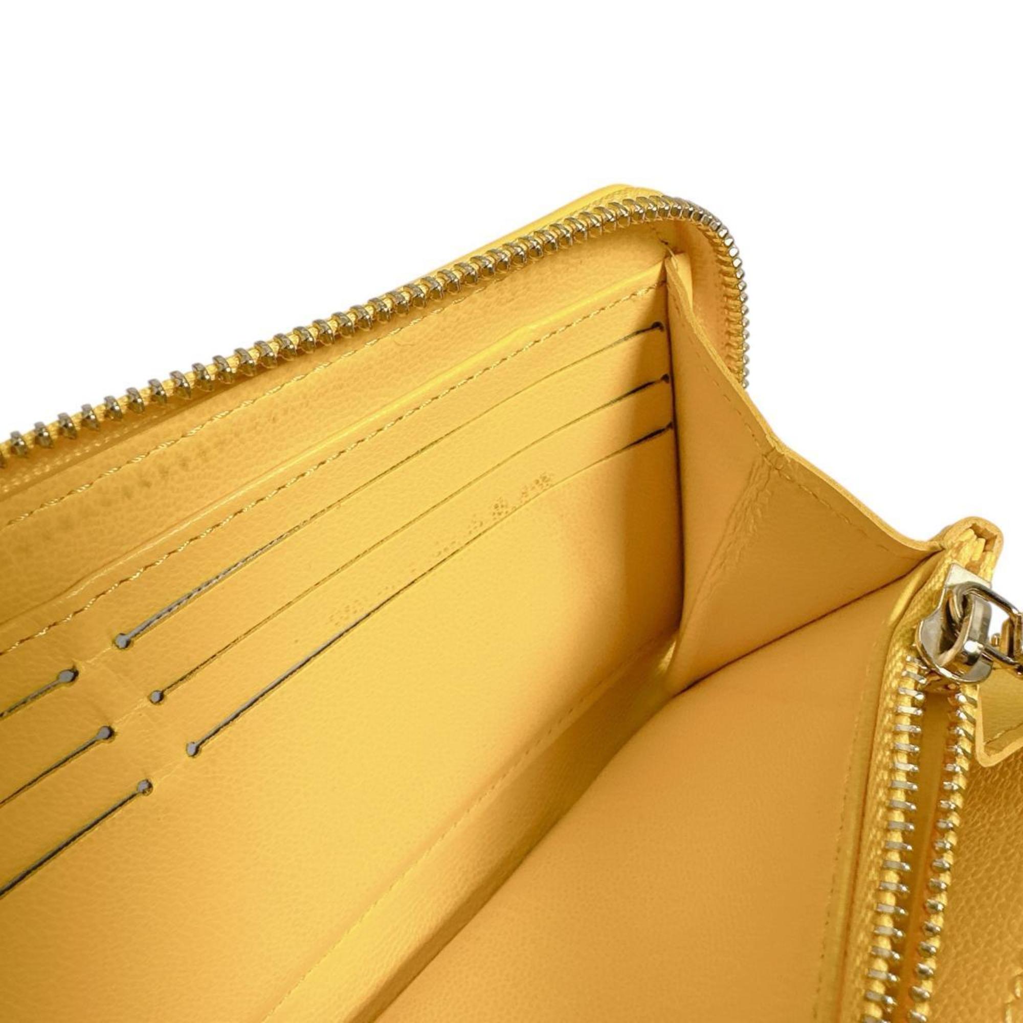 Louis Vuitton Monogram Empreinte Yellow Monogram Empreinte Long Wallet