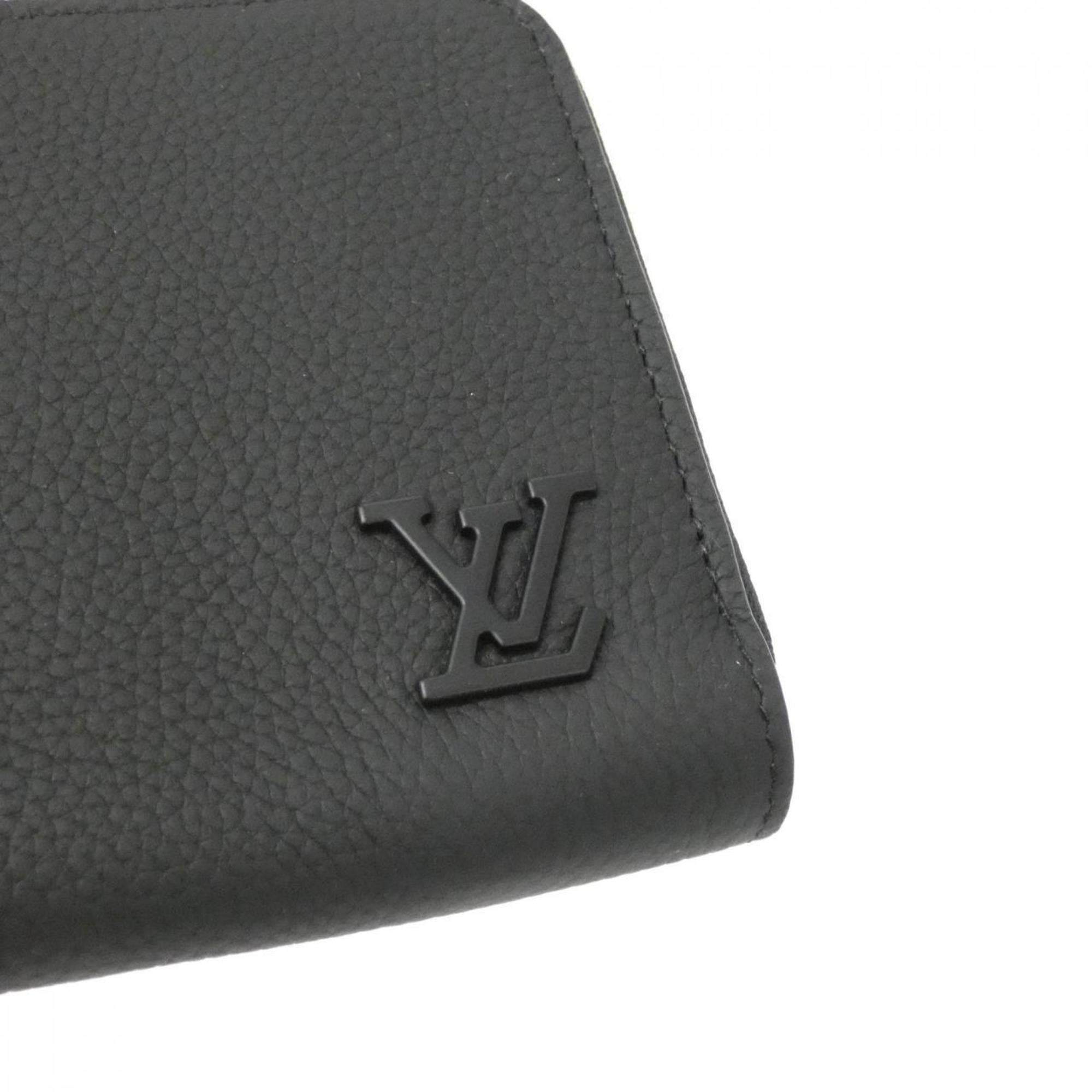 Louis Vuitton Black Leather Long Wallet