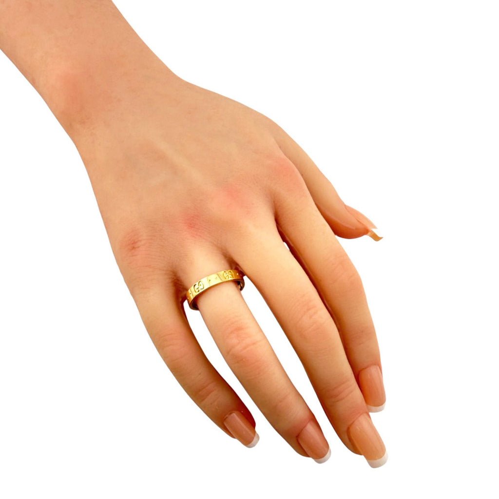 Gucci Icon Gold Yellow Gold (18K) Band Ring (Pre-Owned)