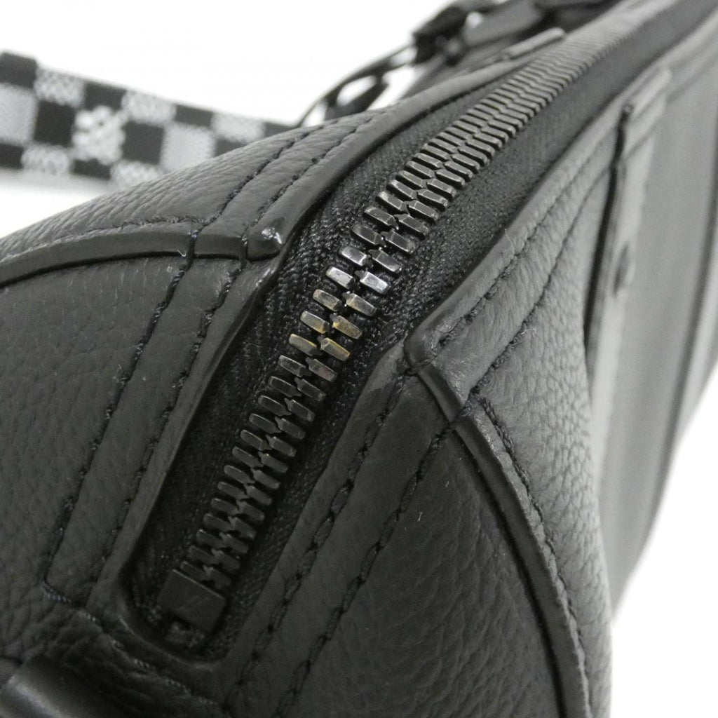Louis Vuitton Black Leather Shoulder Bag