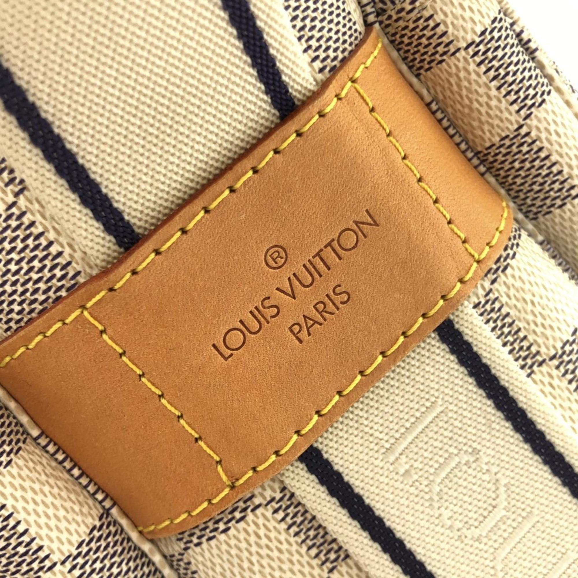 Louis Vuitton Azur White Coated Canvas Shoulder Bag