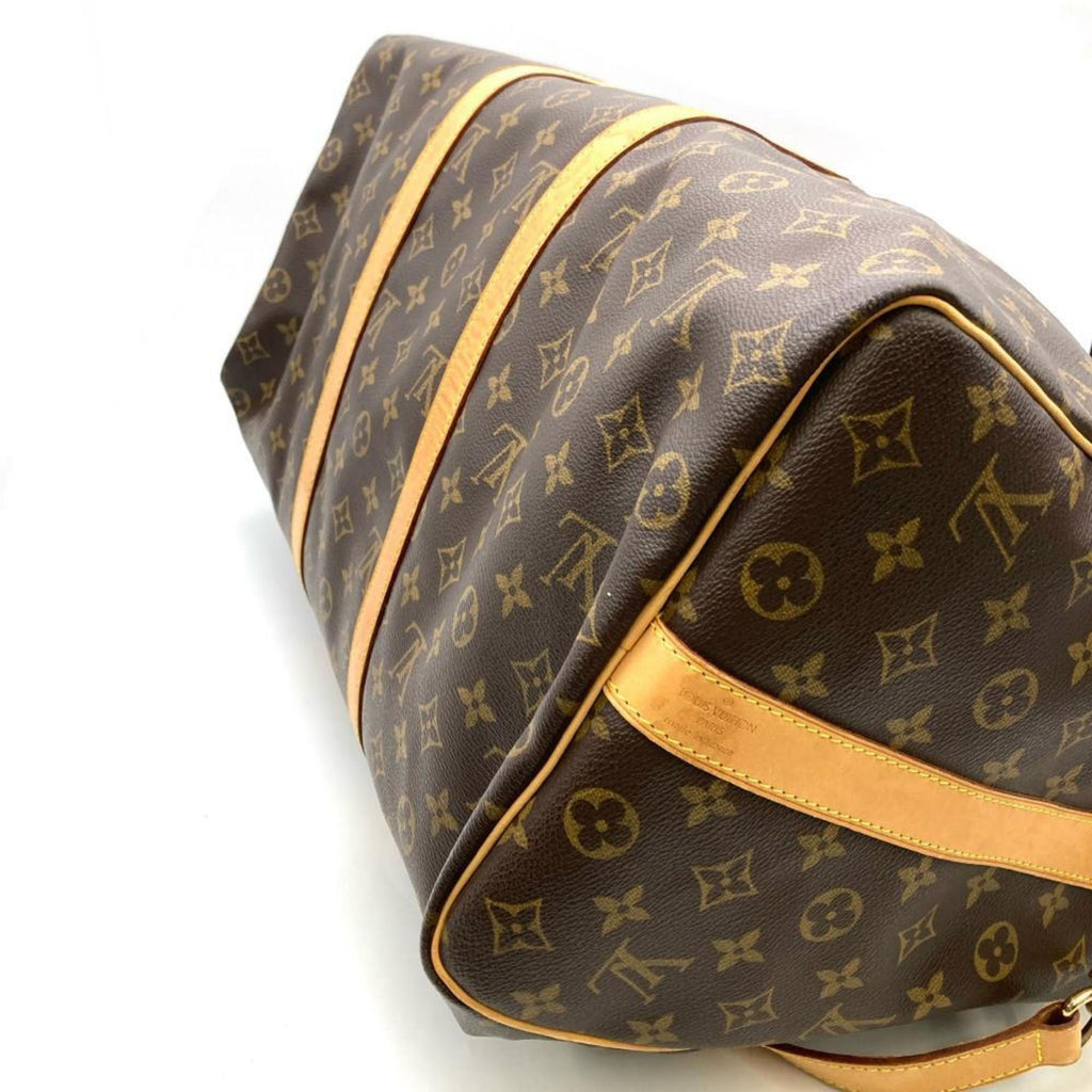 Louis Vuitton Monogram Brown Monogram Leather Boston Bag