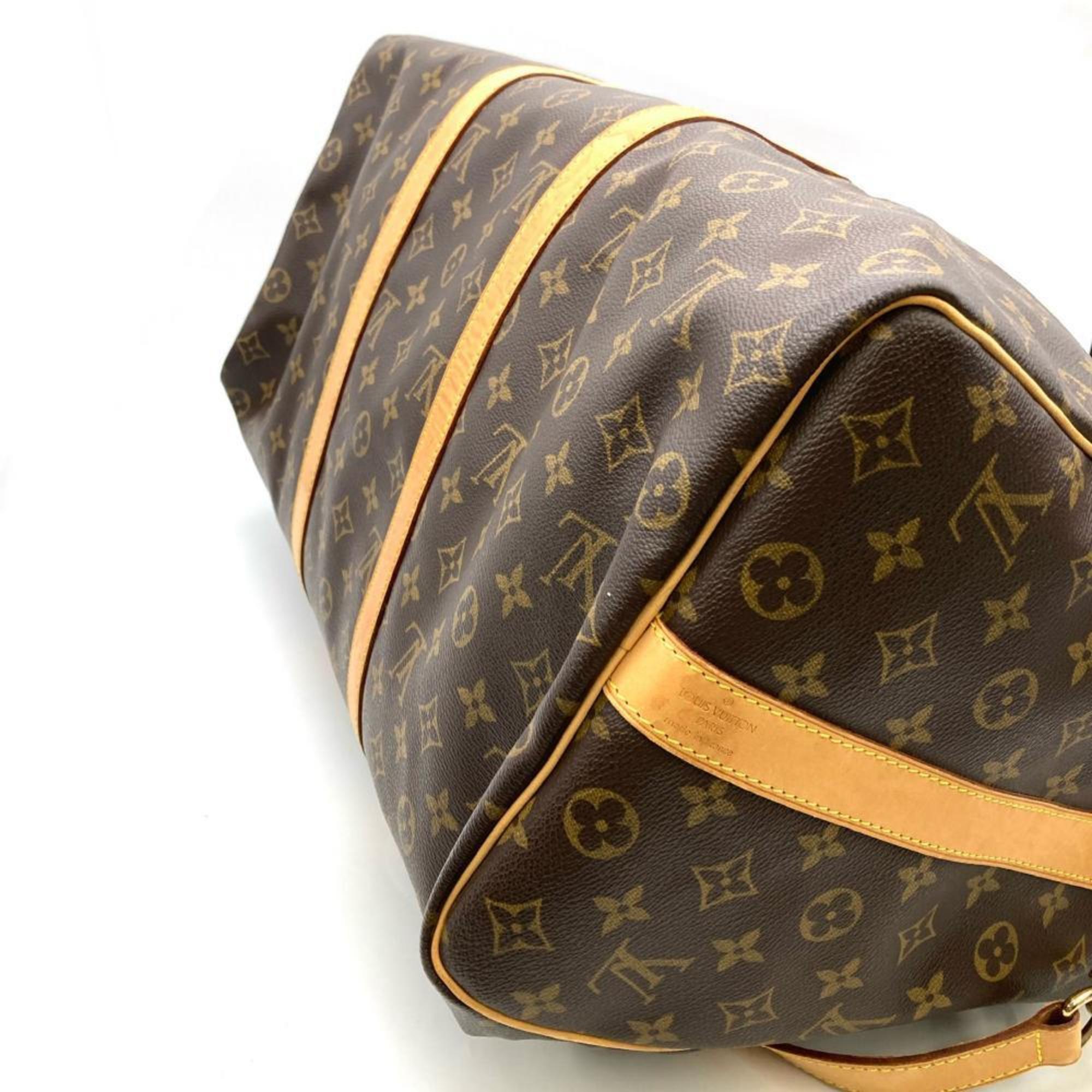 Louis Vuitton Monogram Brown Monogram Leather Boston Bag