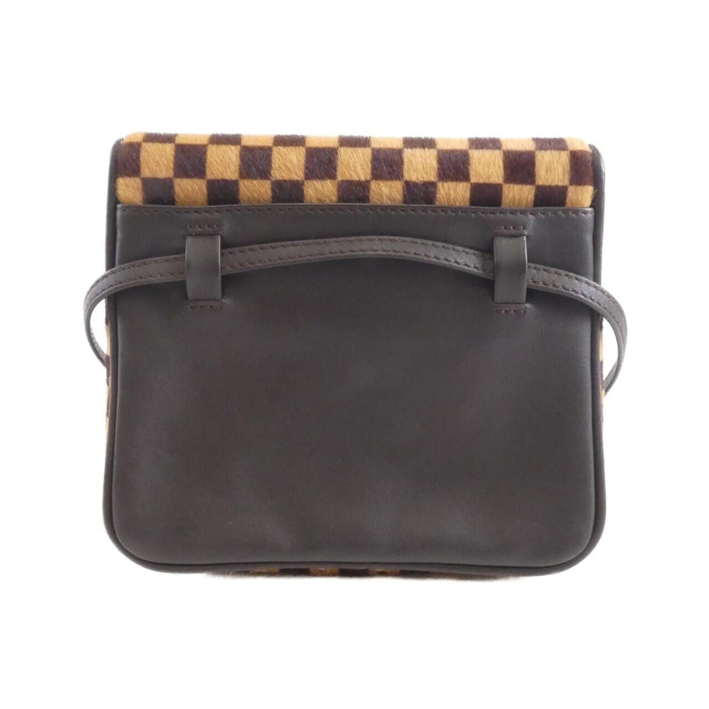 Louis Vuitton Brown Leather Shoulder Bag
