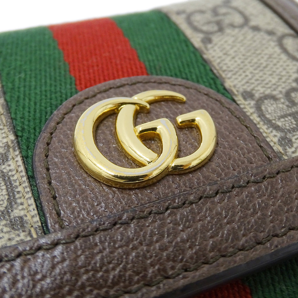Gucci Beige Brown Gg Supreme Wallet (Bi-Fold) (Pre-Owned)