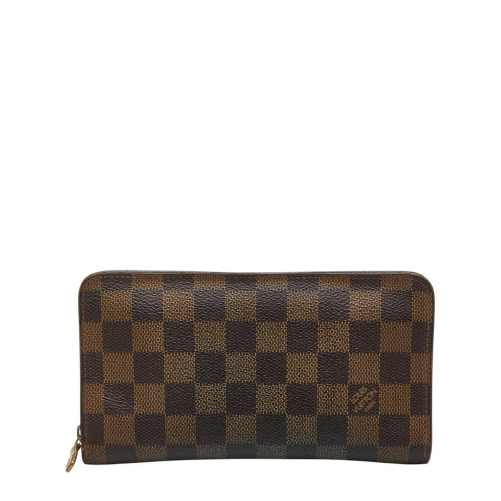 Louis Vuitton Brown Pvc Leather Long Wallet