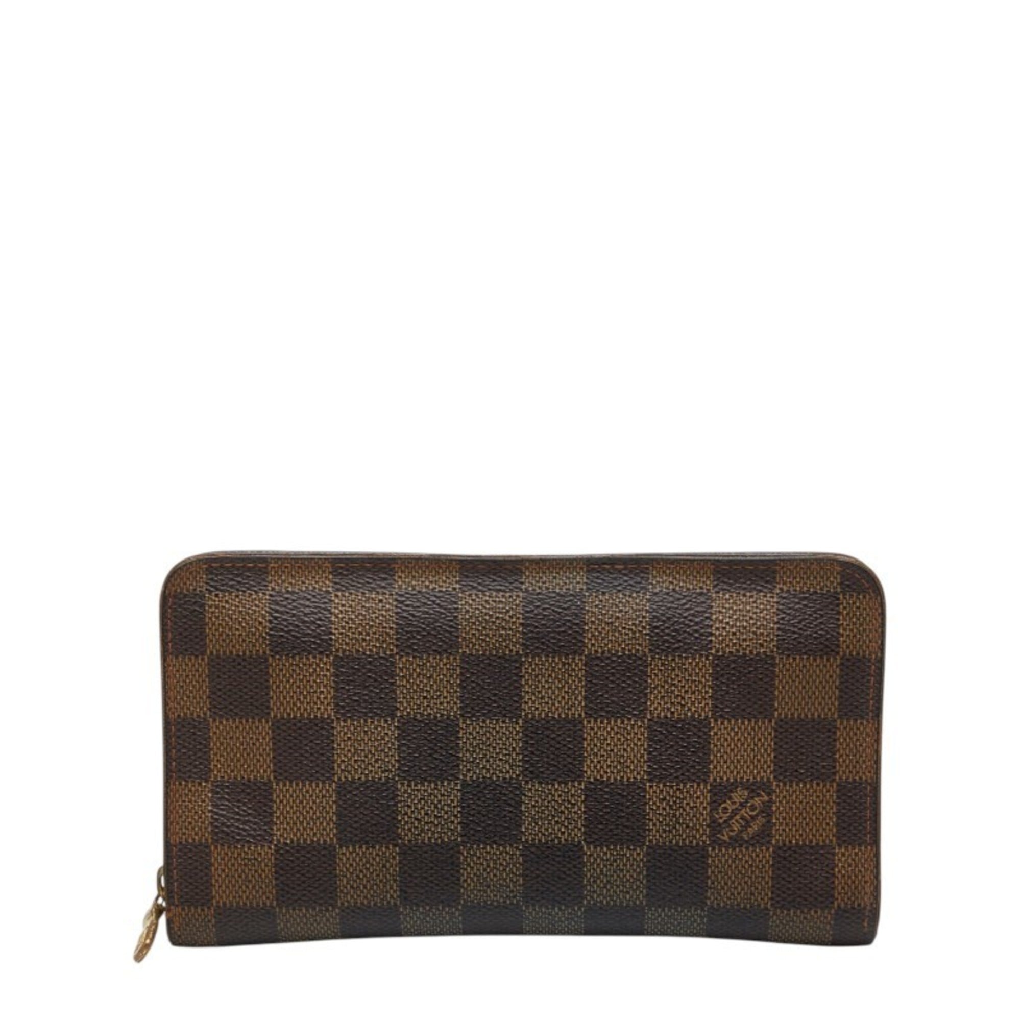 Louis Vuitton Brown Pvc Leather Long Wallet