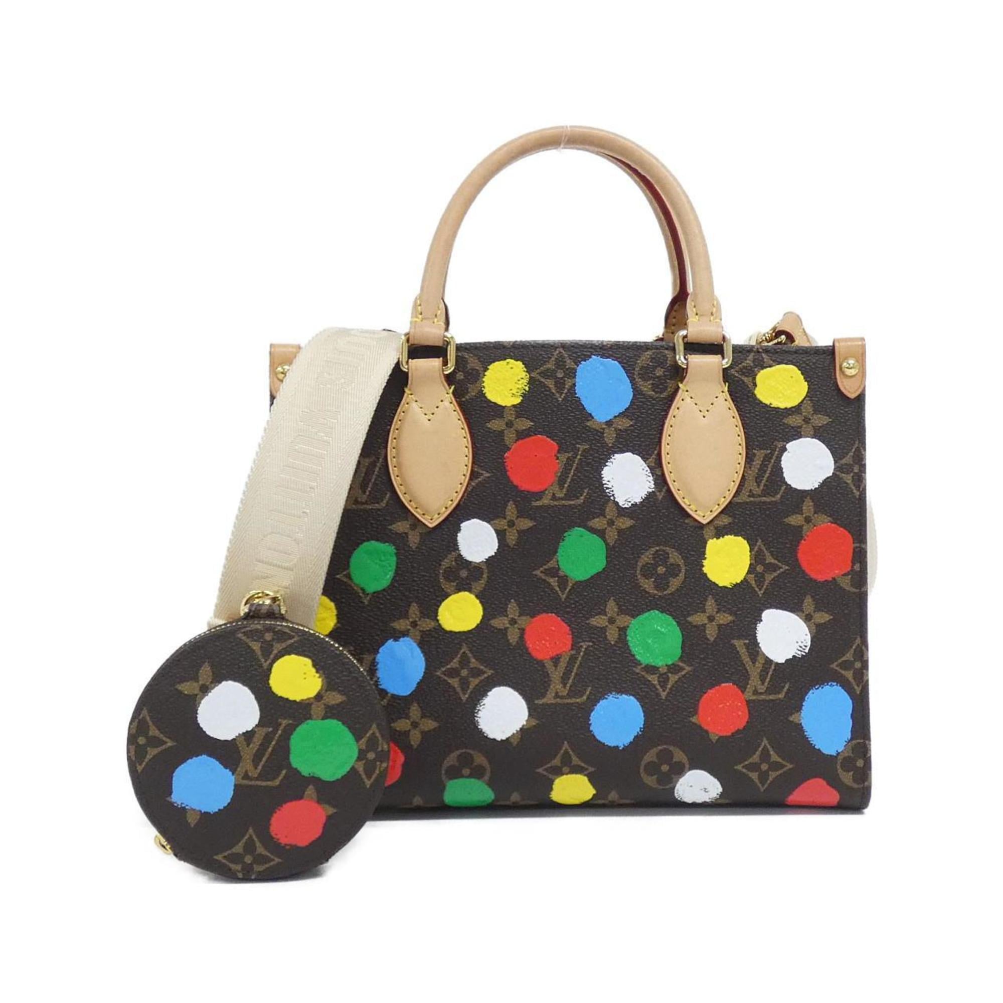 Louis Vuitton Brown Coated Canvas Handbag