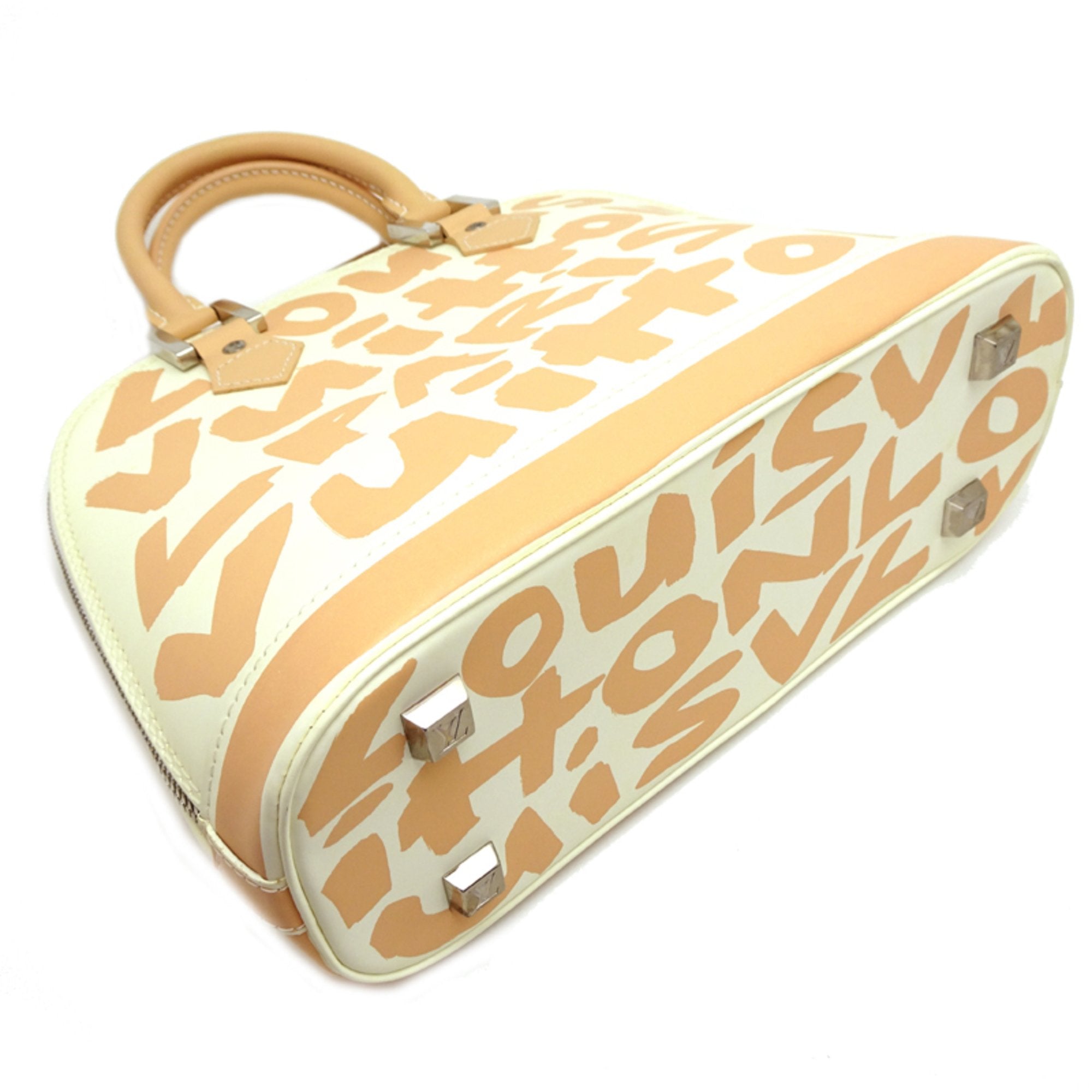 Louis Vuitton Beige White Handbag