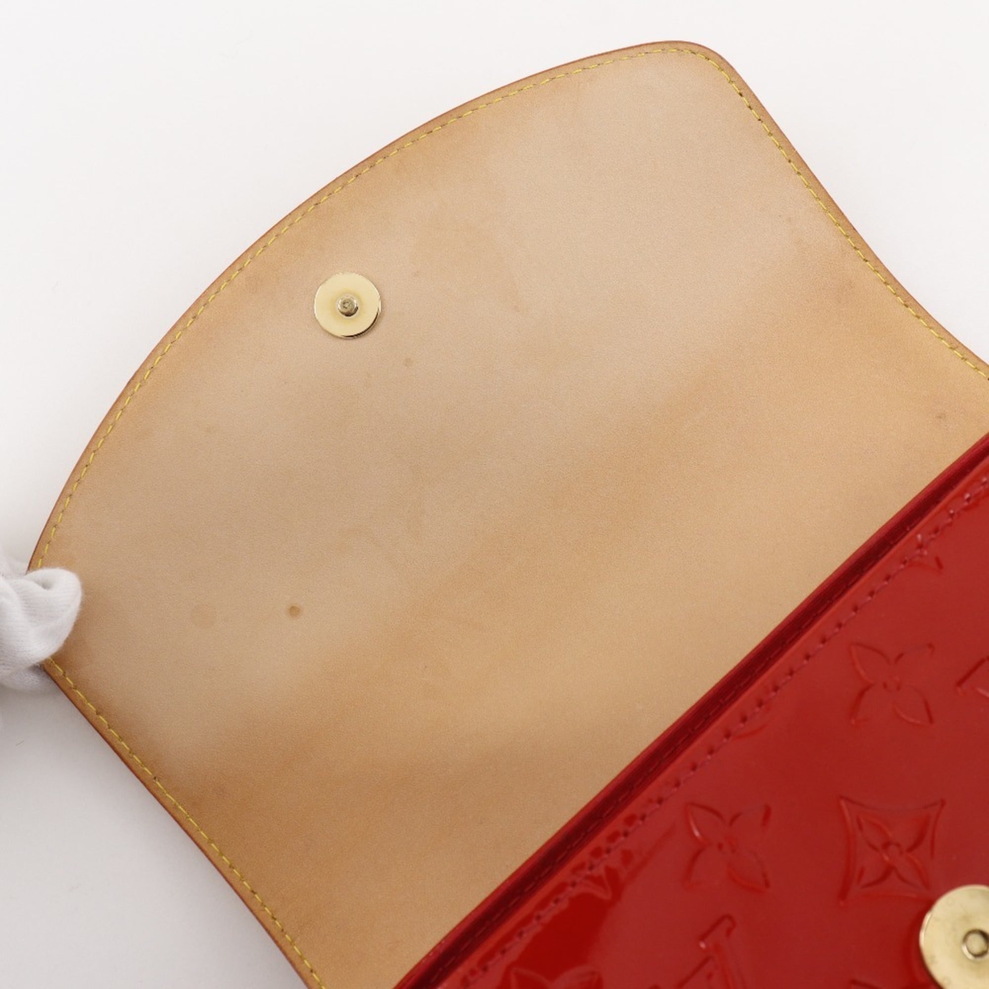 Louis Vuitton Red Color Monogram Vernis Tote Bag