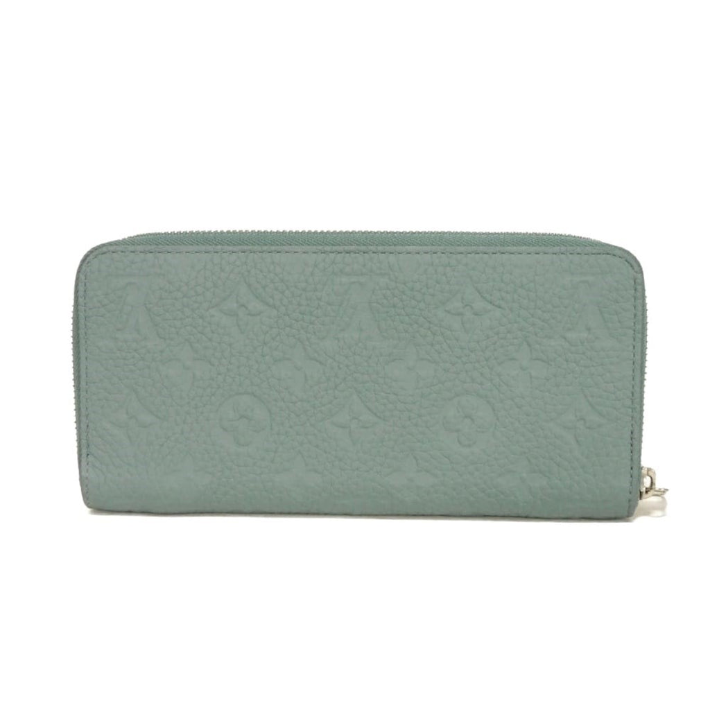 Louis Vuitton Green Leather Long Wallet