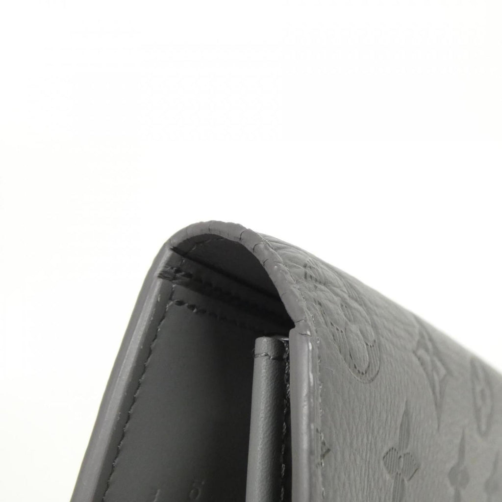 Louis Vuitton Gris Leather Long Wallet