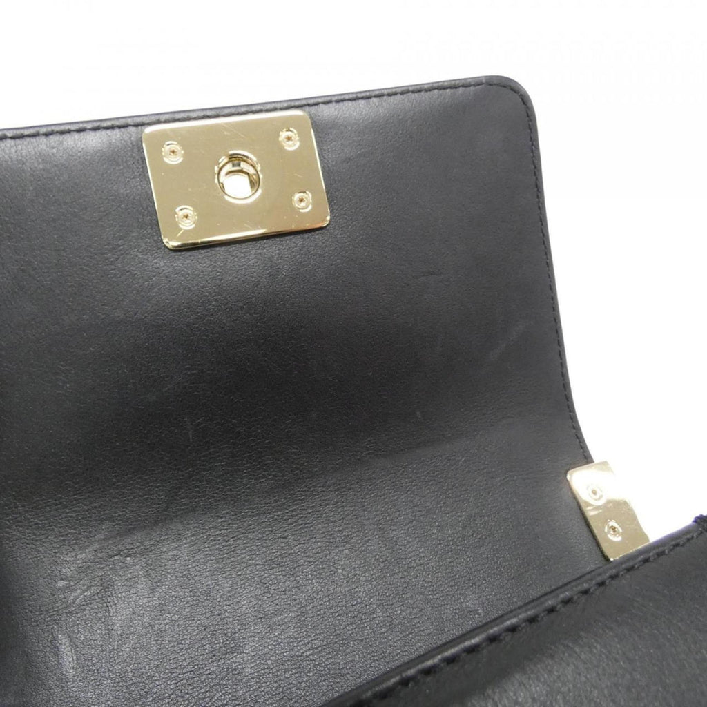 Chanel Black Leather Shoulder Bag