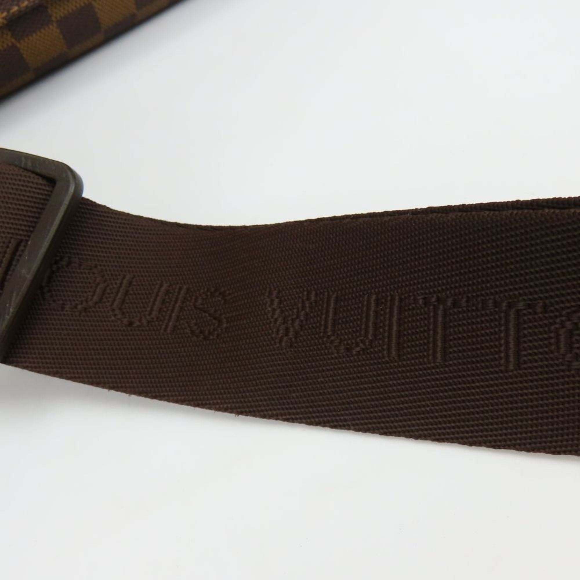 Louis Vuitton Brown Damier Canvas Ebene Damier Canvas Leather Shoulder Bag