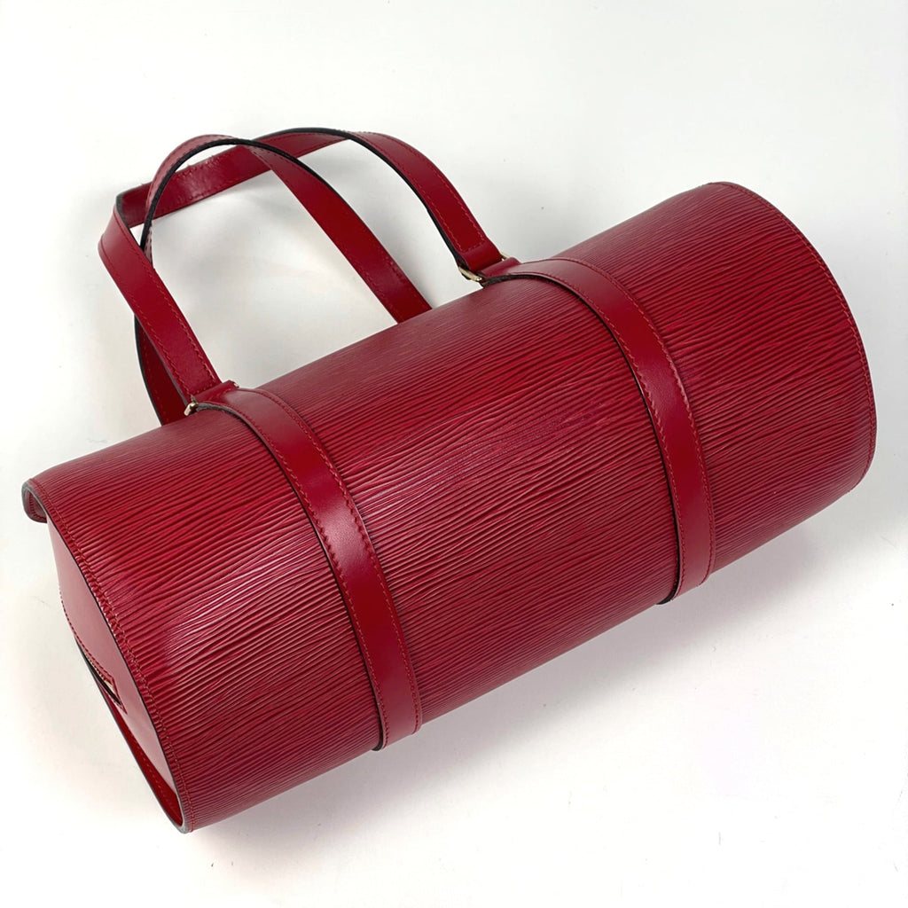 Louis Vuitton Rouge Epi Leather Handbag