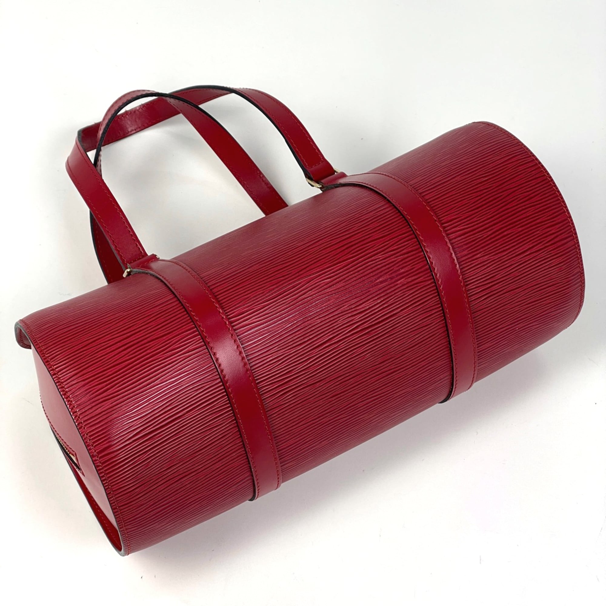 Louis Vuitton Rouge Epi Leather Handbag
